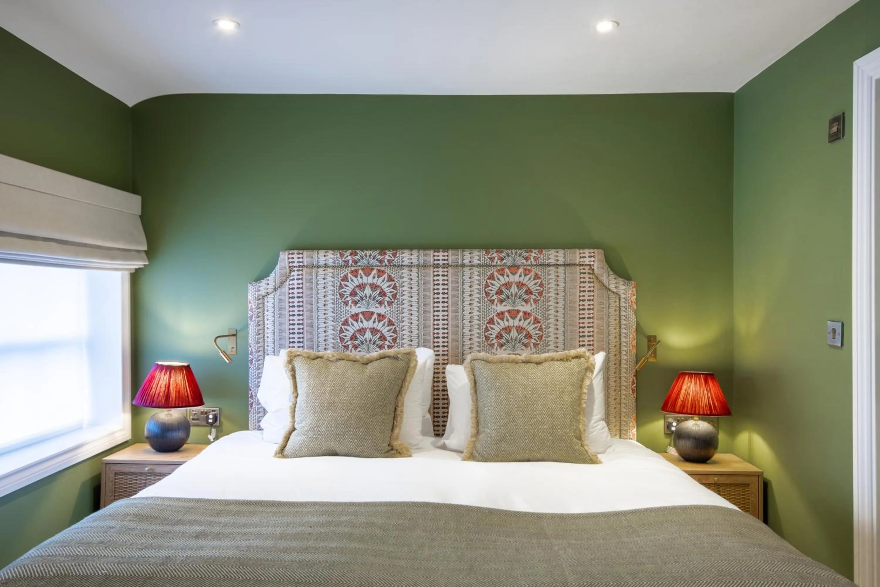 Bed in The Bell Hotel, Saxmundham