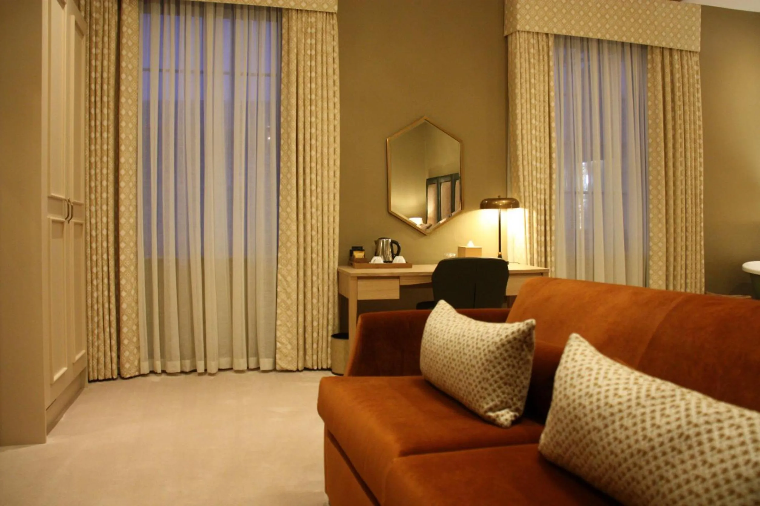 Seating area in The Bell Hotel, Saxmundham