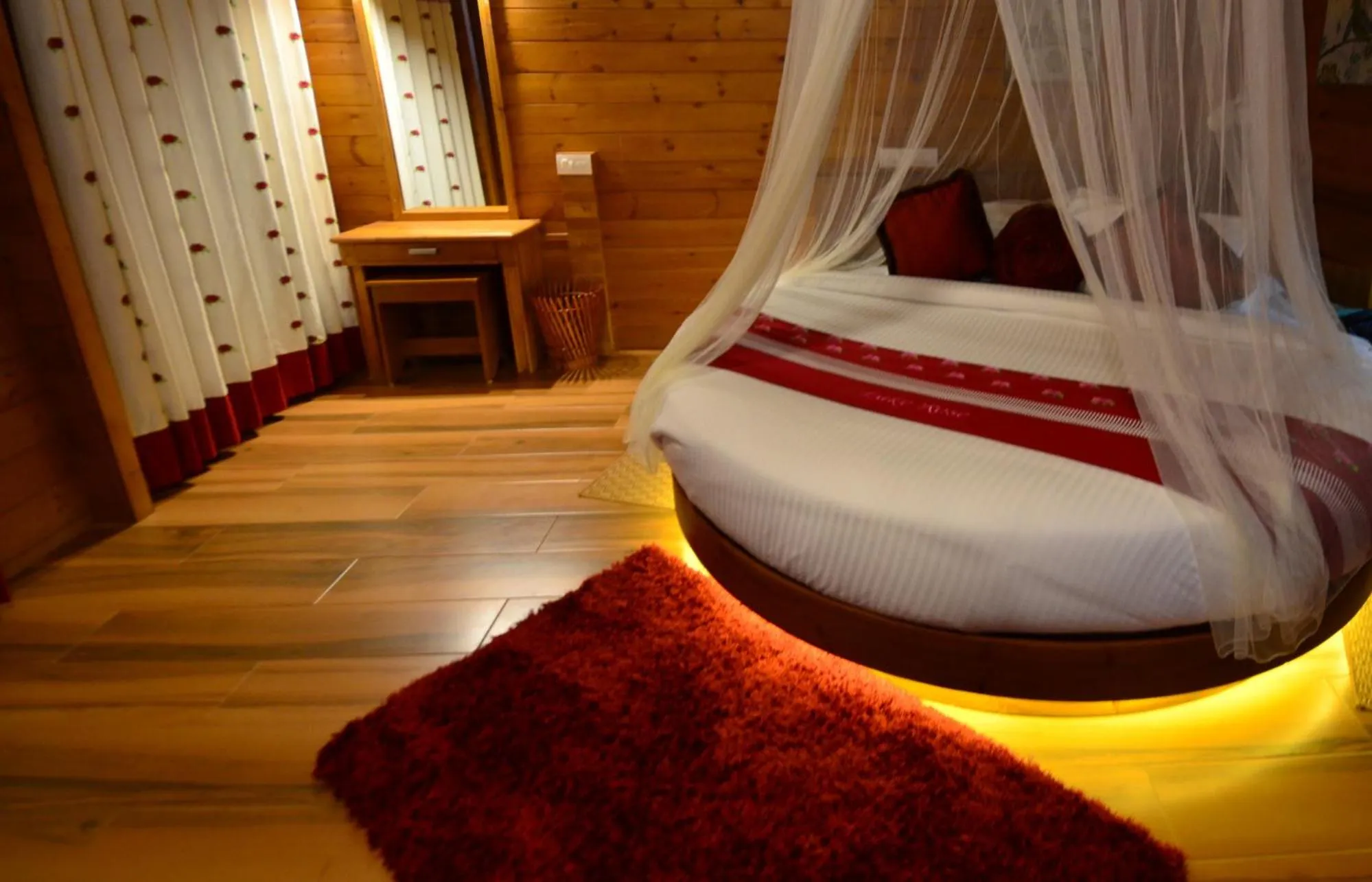 Bed in LakeRose Wayanad Resort