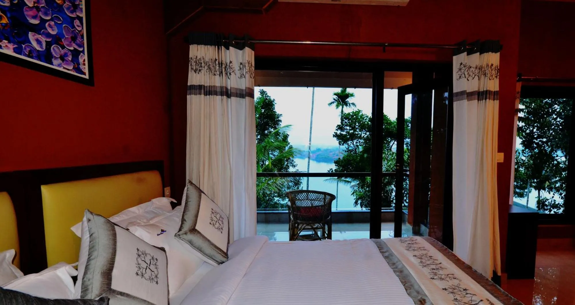 Bed in LakeRose Wayanad Resort