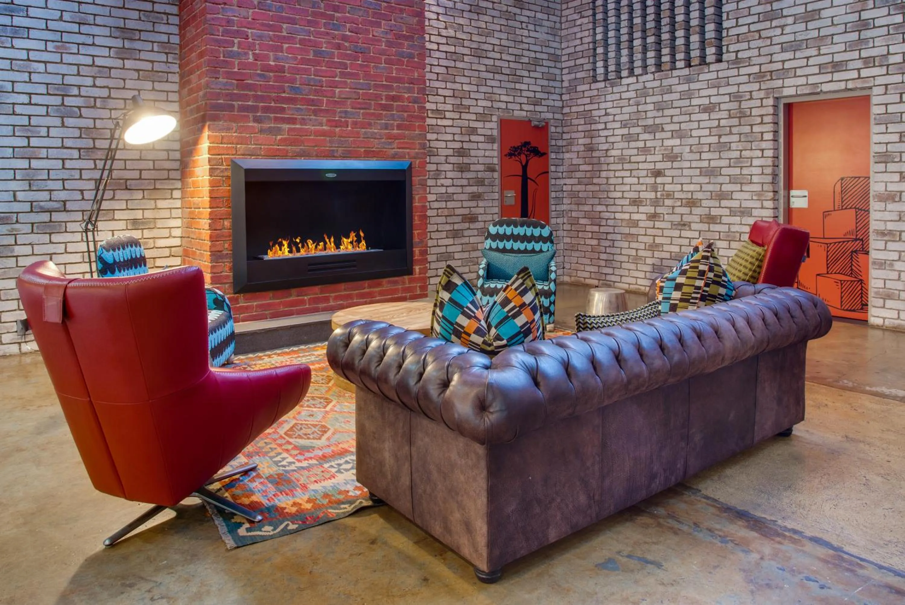 Seating area in 26° South Bush Boho Hotel