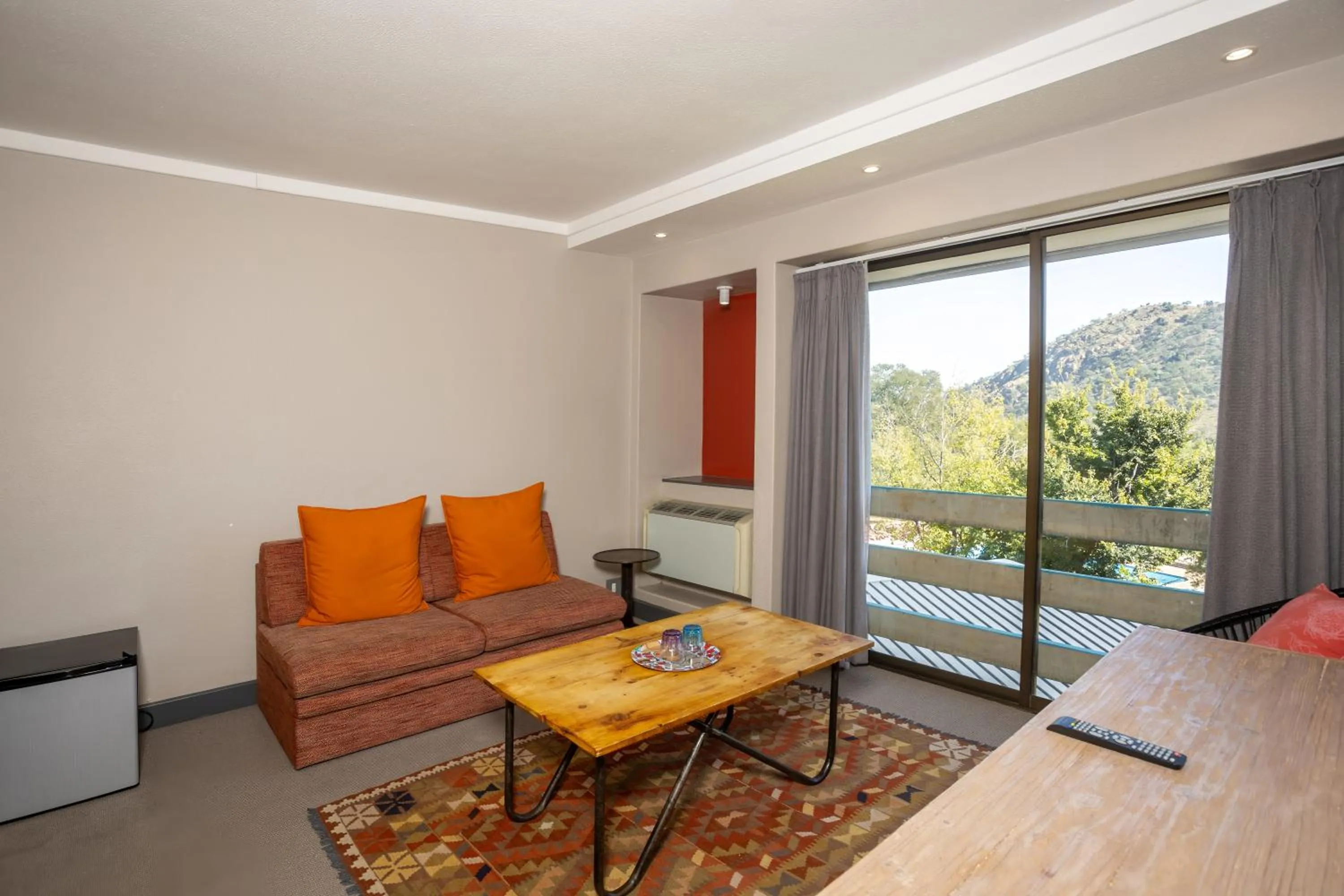 Living room in 26° South Bush Boho Hotel