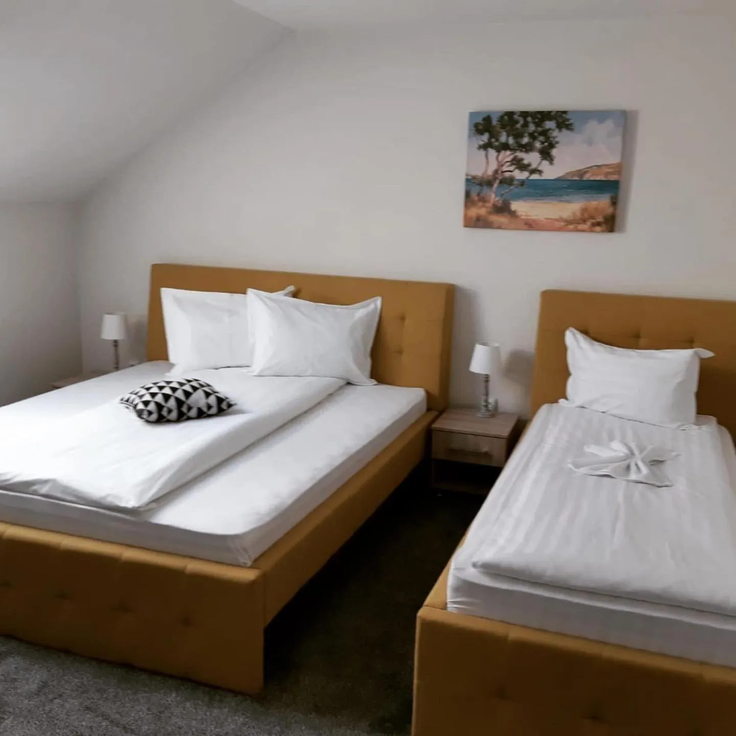 Bed in Pensiunea La Gagea