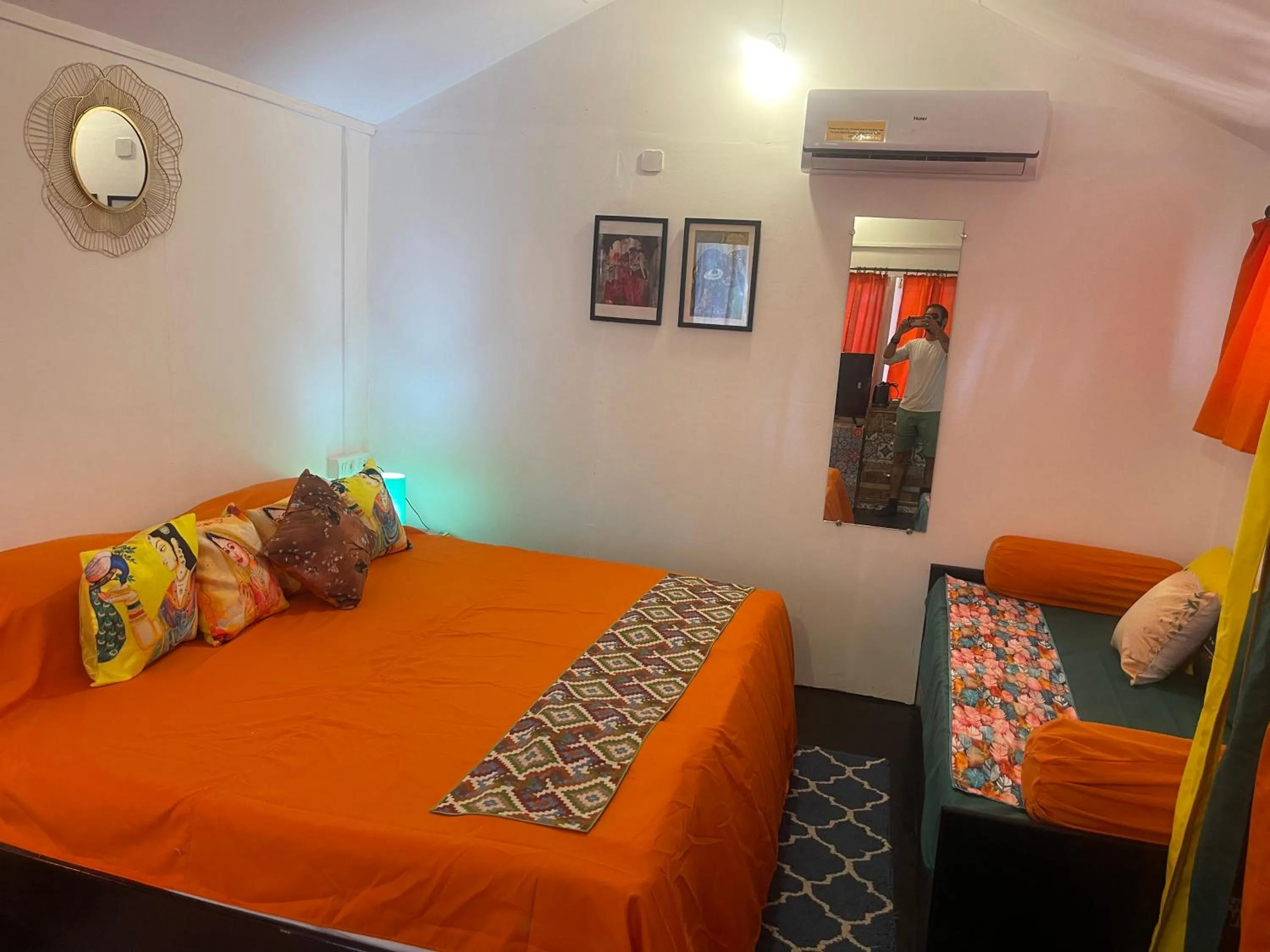 Bed in Art Resort Goa