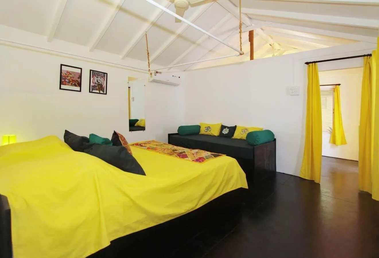 Bed in Art Resort Goa