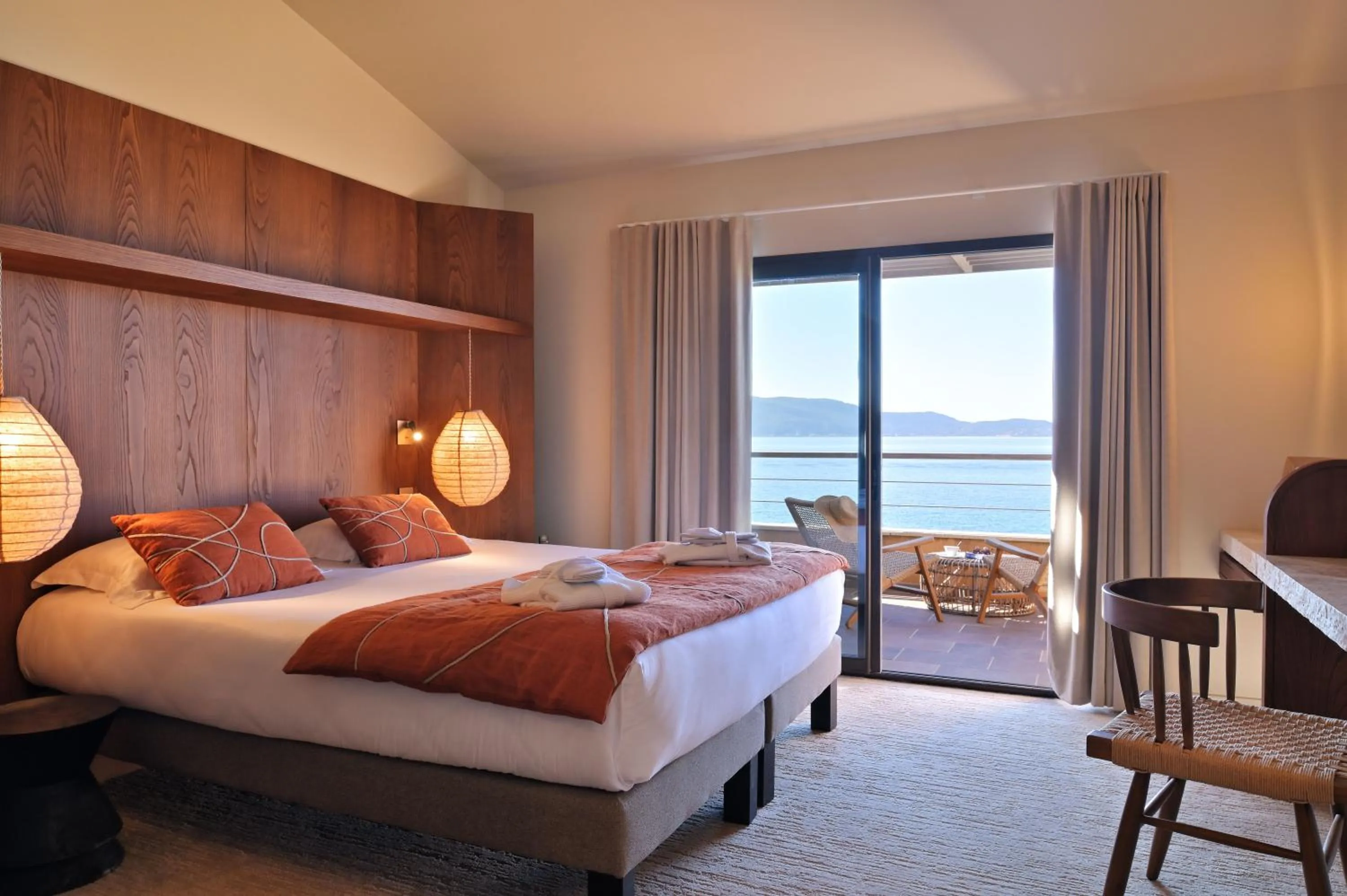 Bed in Hôtel Abbartello