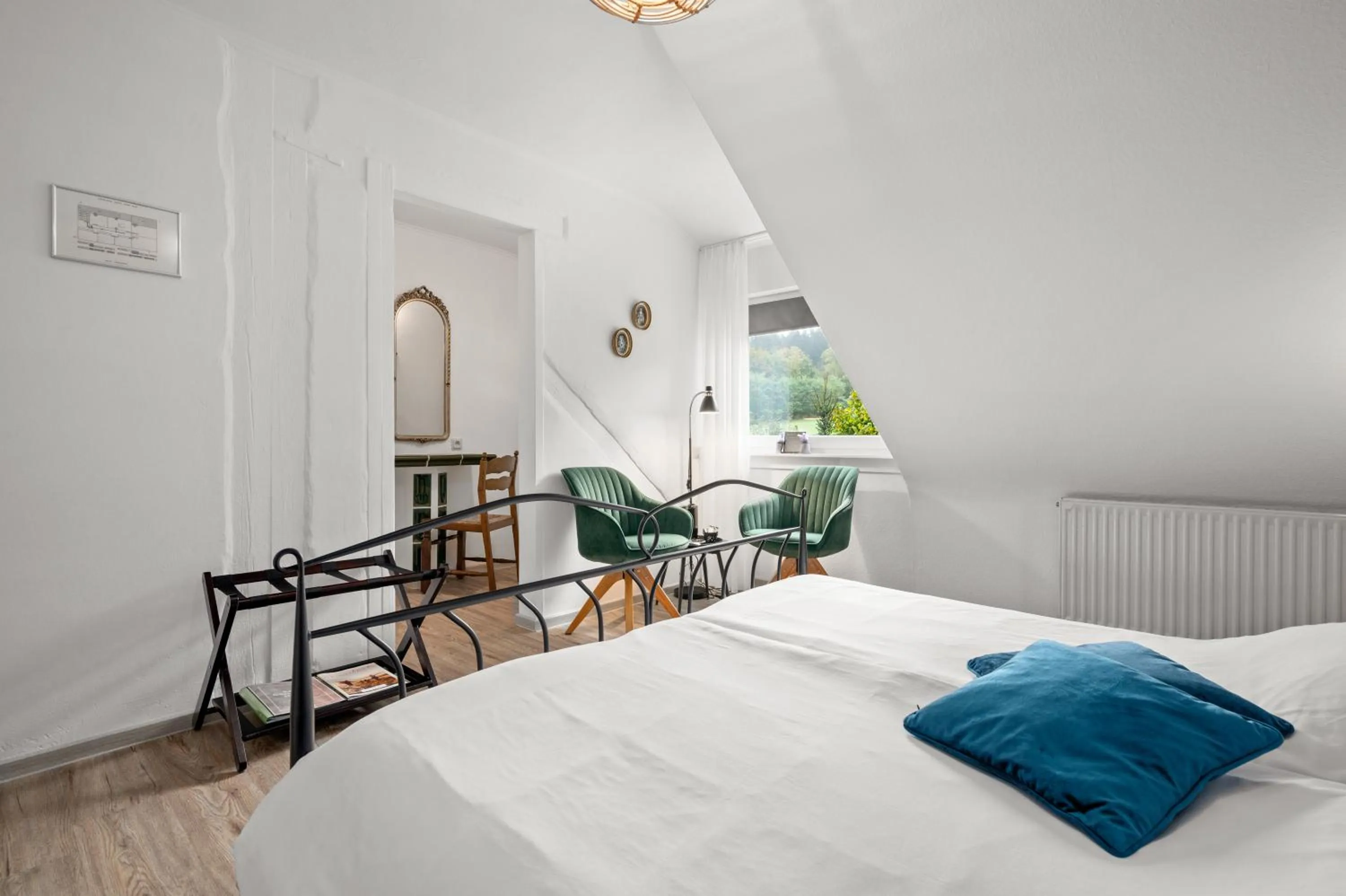 Bedroom, Bed in Gästehaus Hoxel