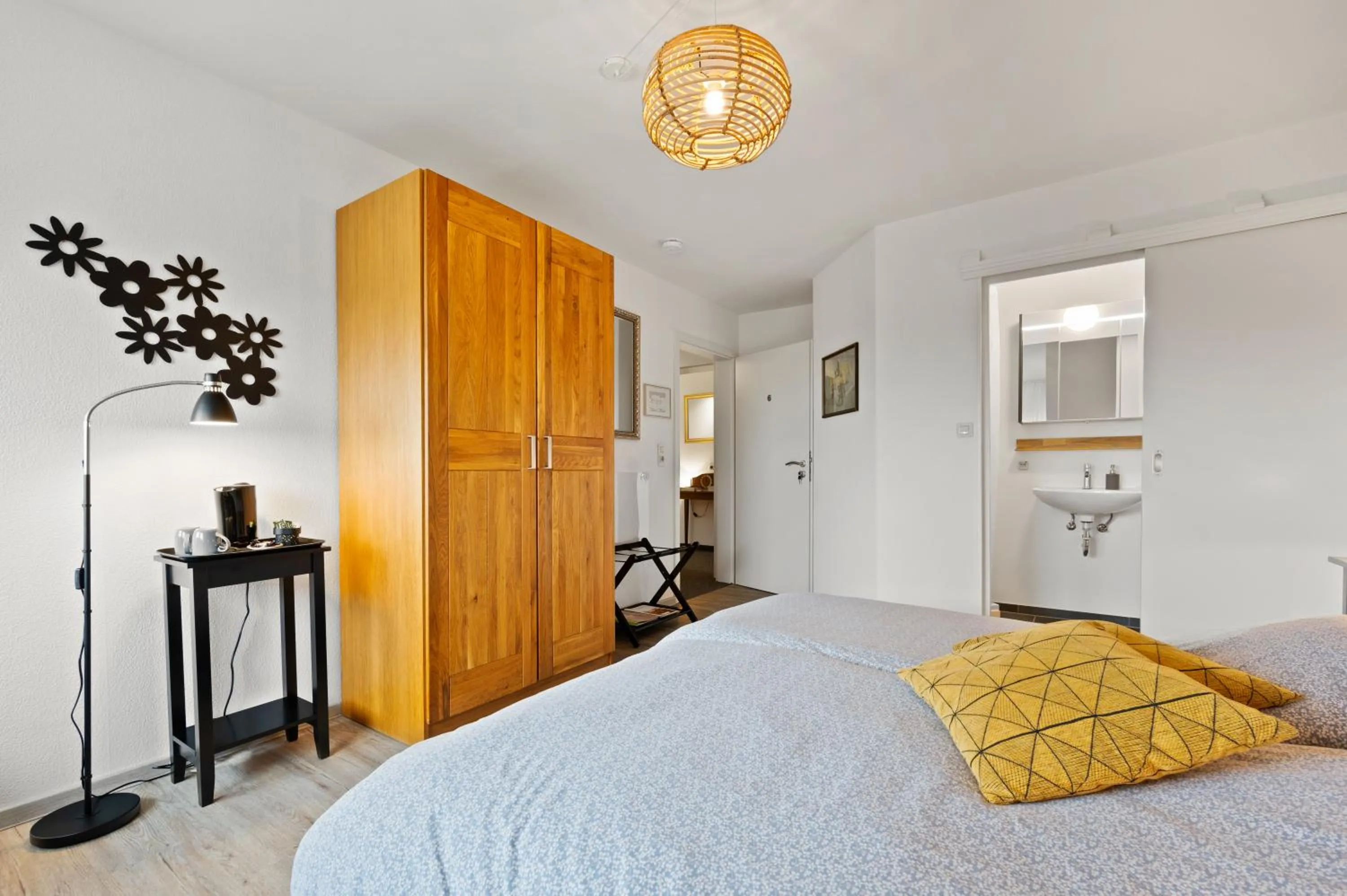 Bedroom, Bed in Gästehaus Hoxel