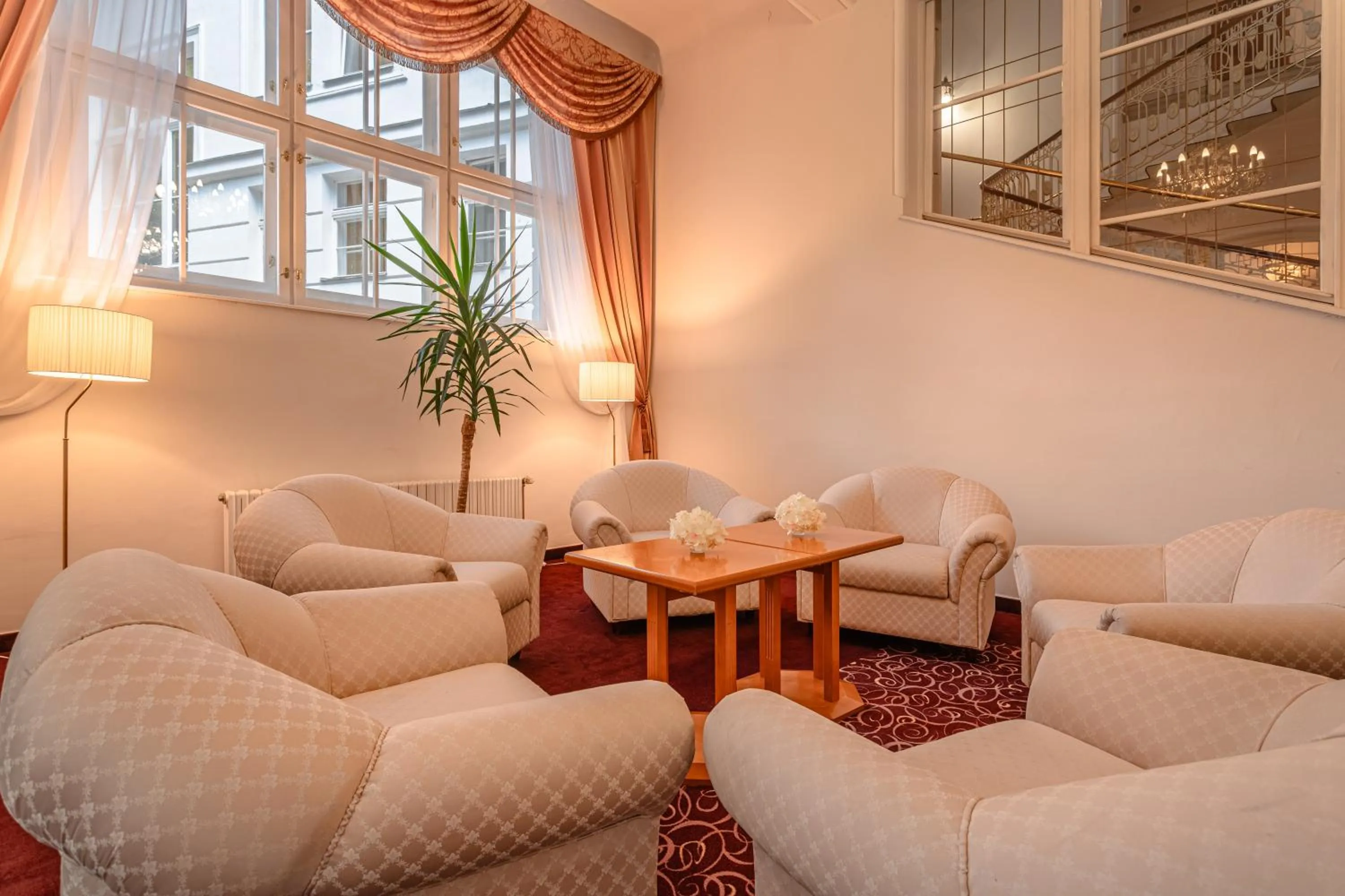 Seating area in Hotel Radium Palace