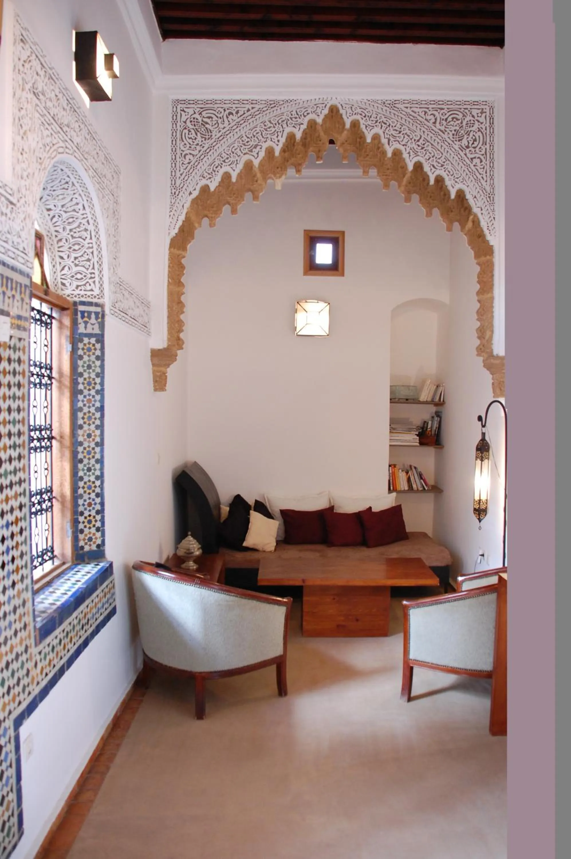 Seating area in Riad Dar Soufa