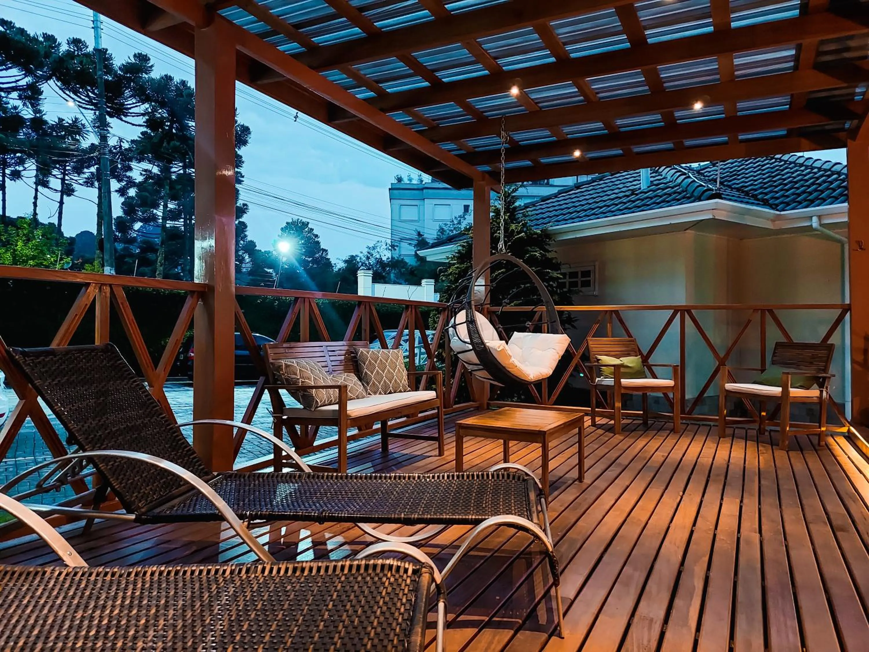 sunbed in Pousada Nacional Inn Campos do Jordão