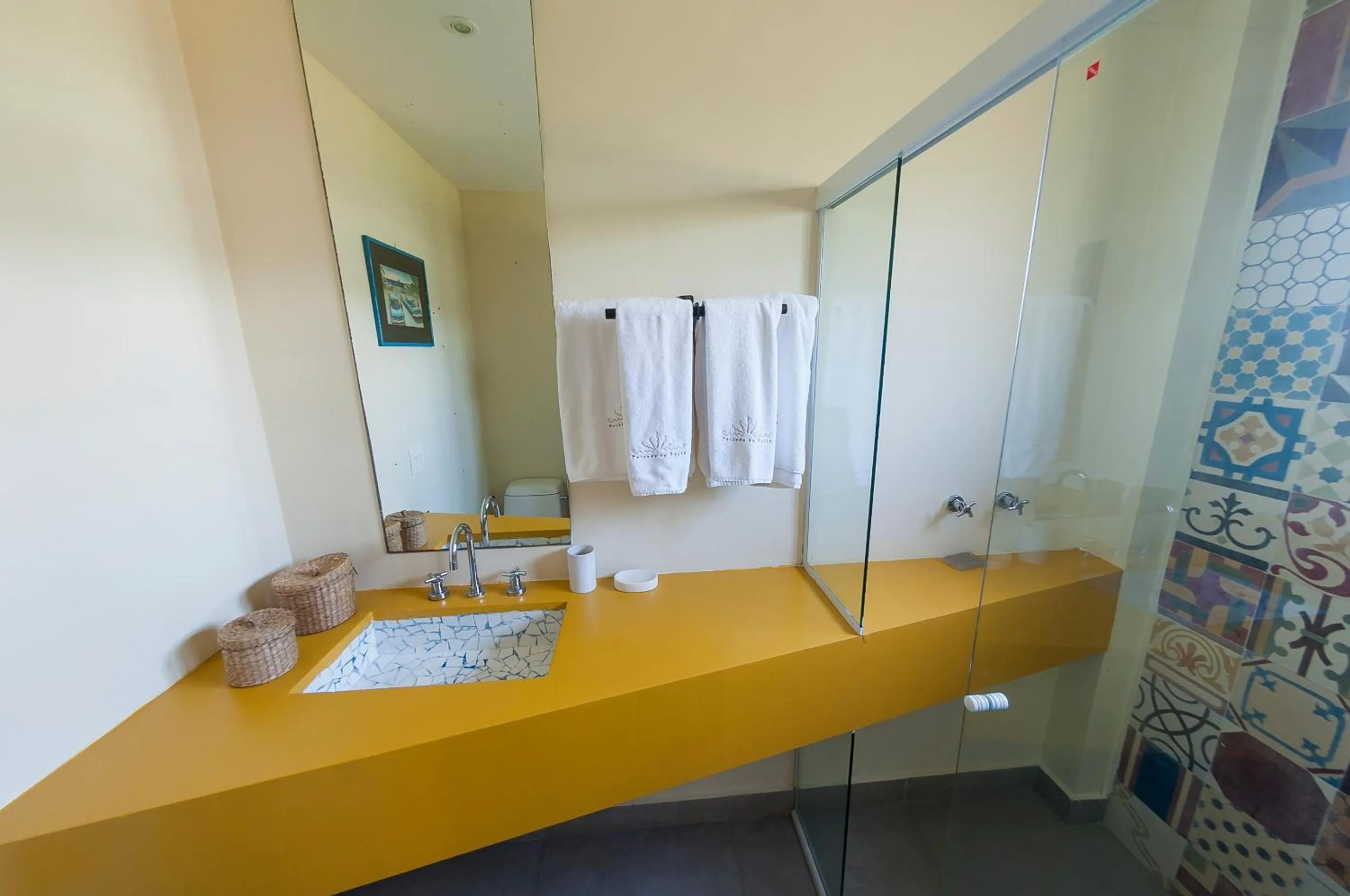 Bathroom in Pousada da Cyssa