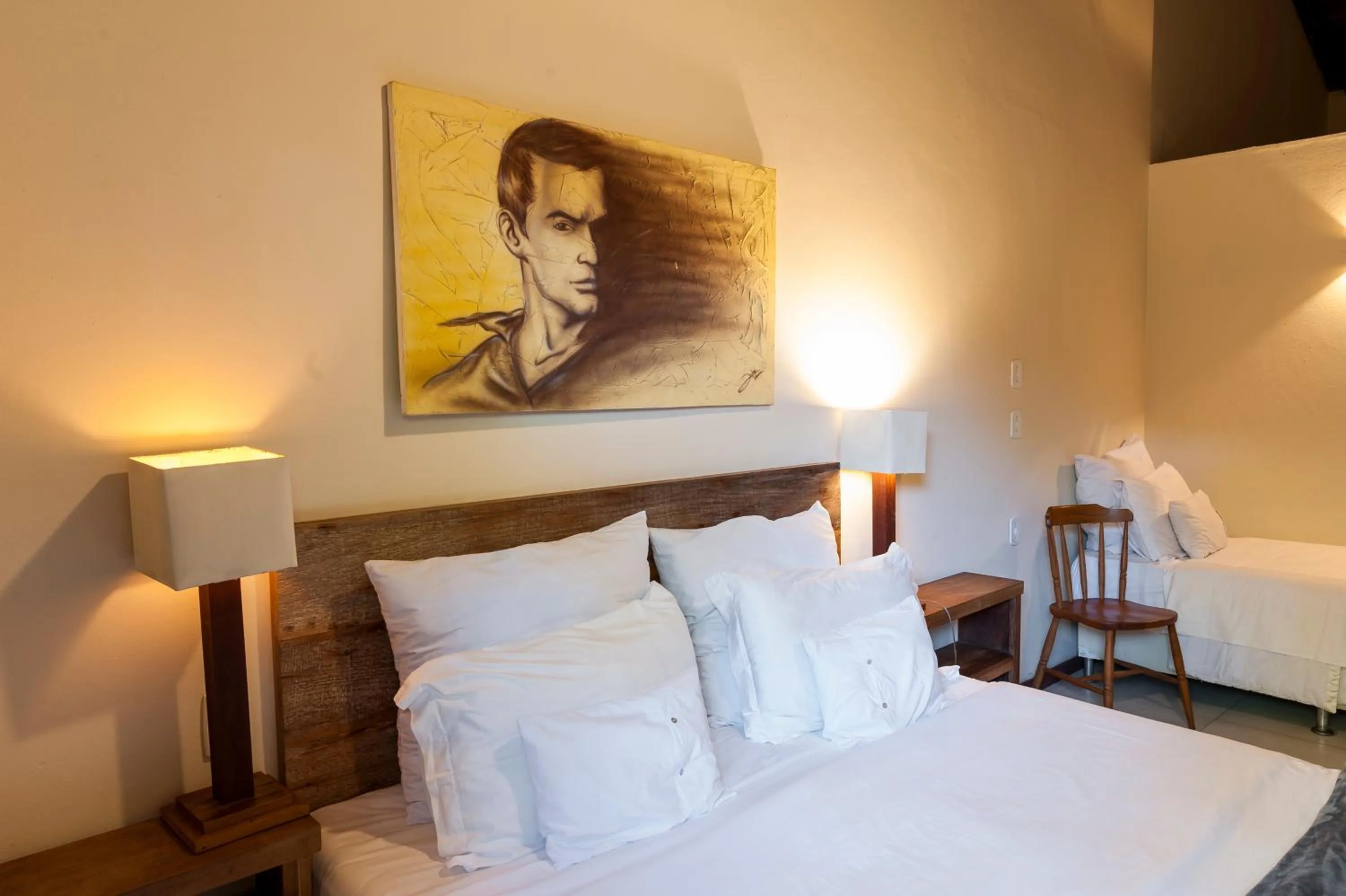 Patio, Bed in Pousada da Cyssa