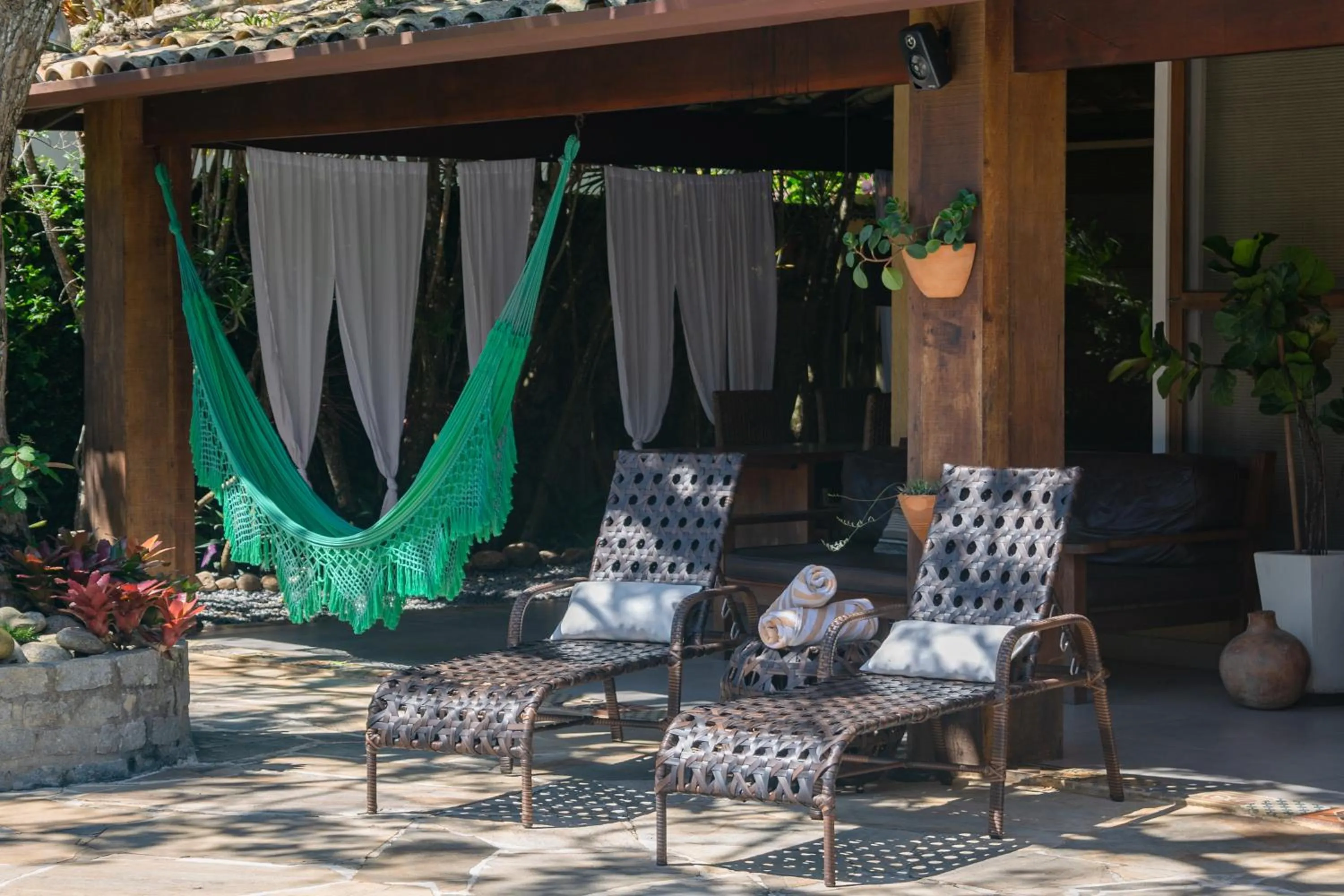 Patio in Pousada da Cyssa