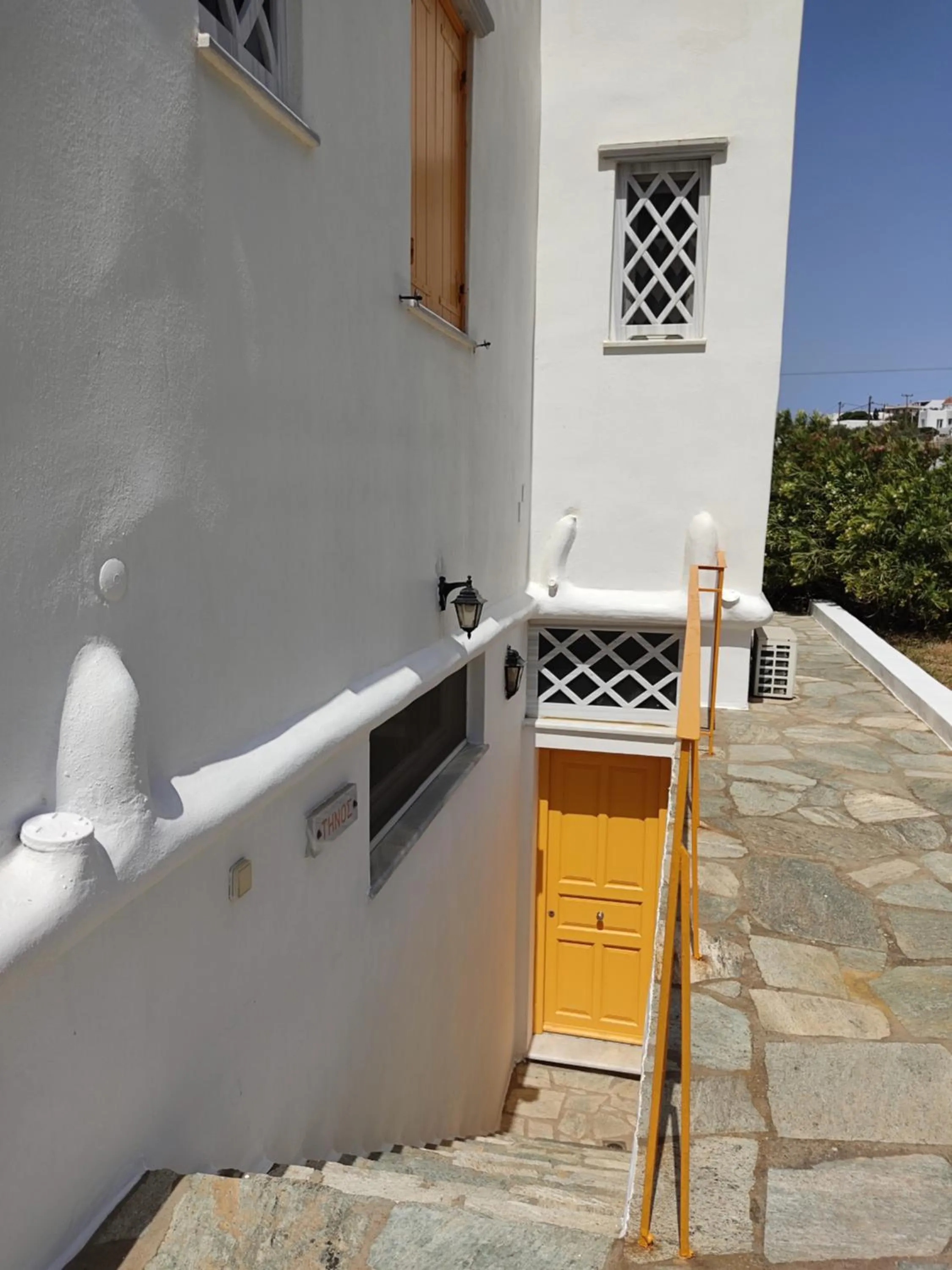 Patio in Aigaio Studios tinos