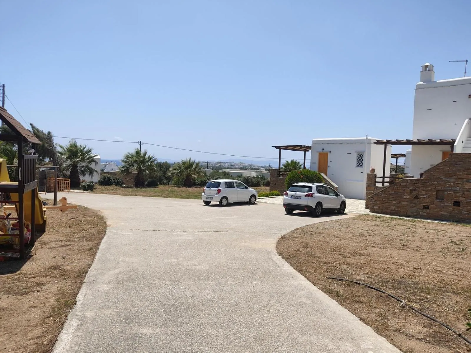 Parking in Aigaio Studios tinos