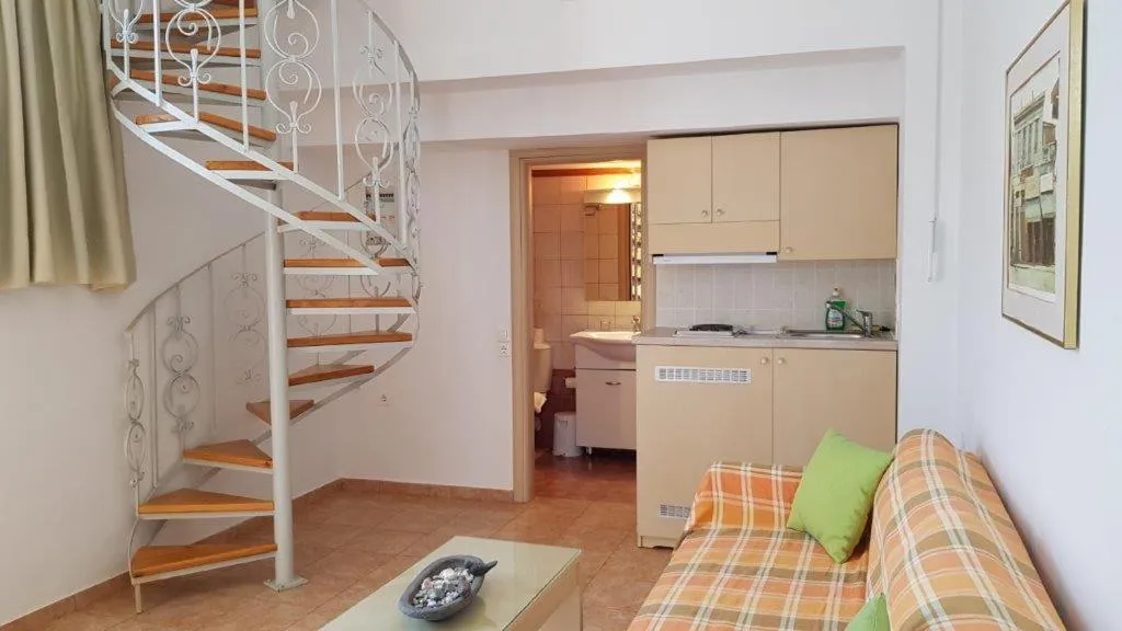 Kitchen or kitchenette in Aigaio Studios tinos