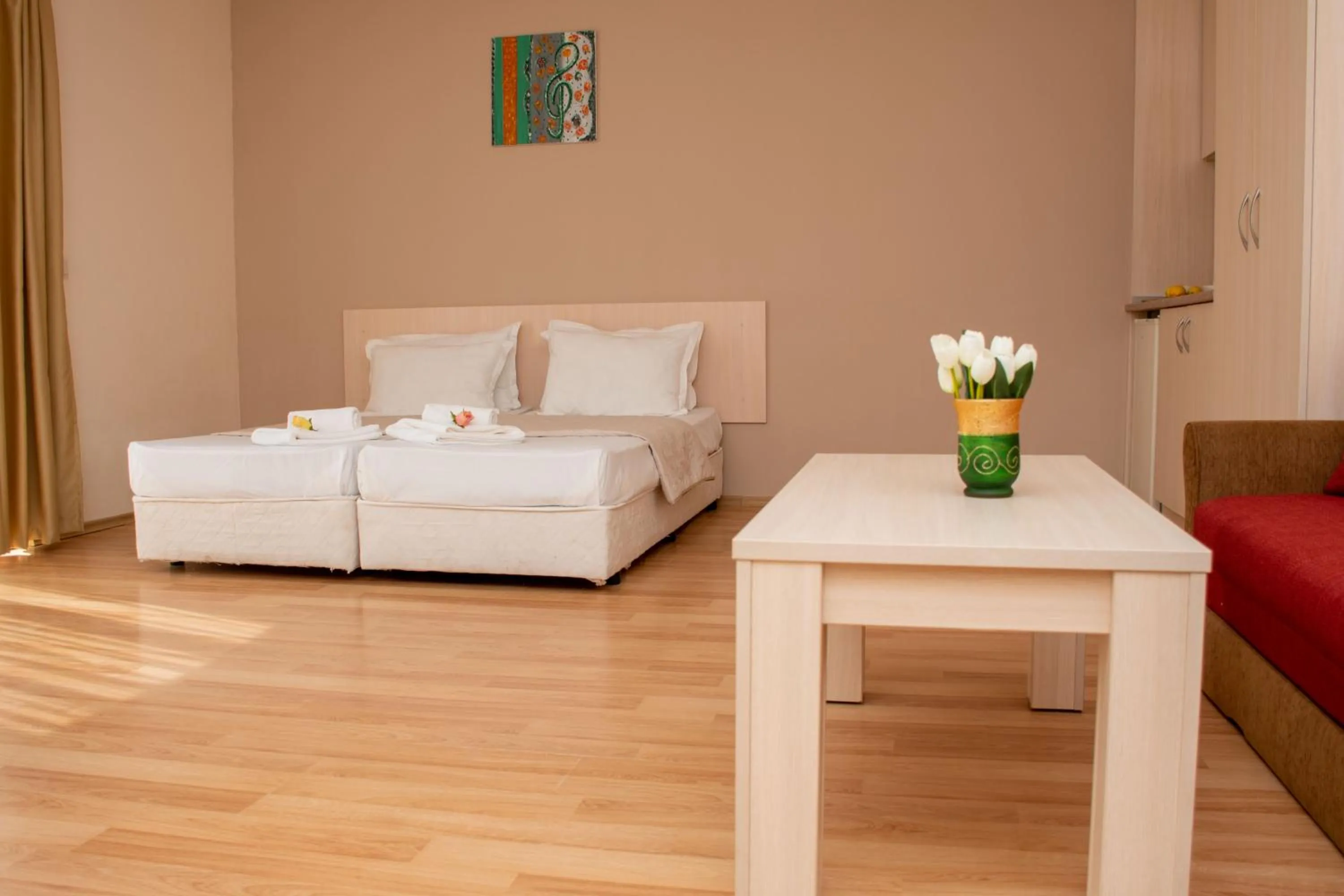 Bed in Serena Residence Aparthotel