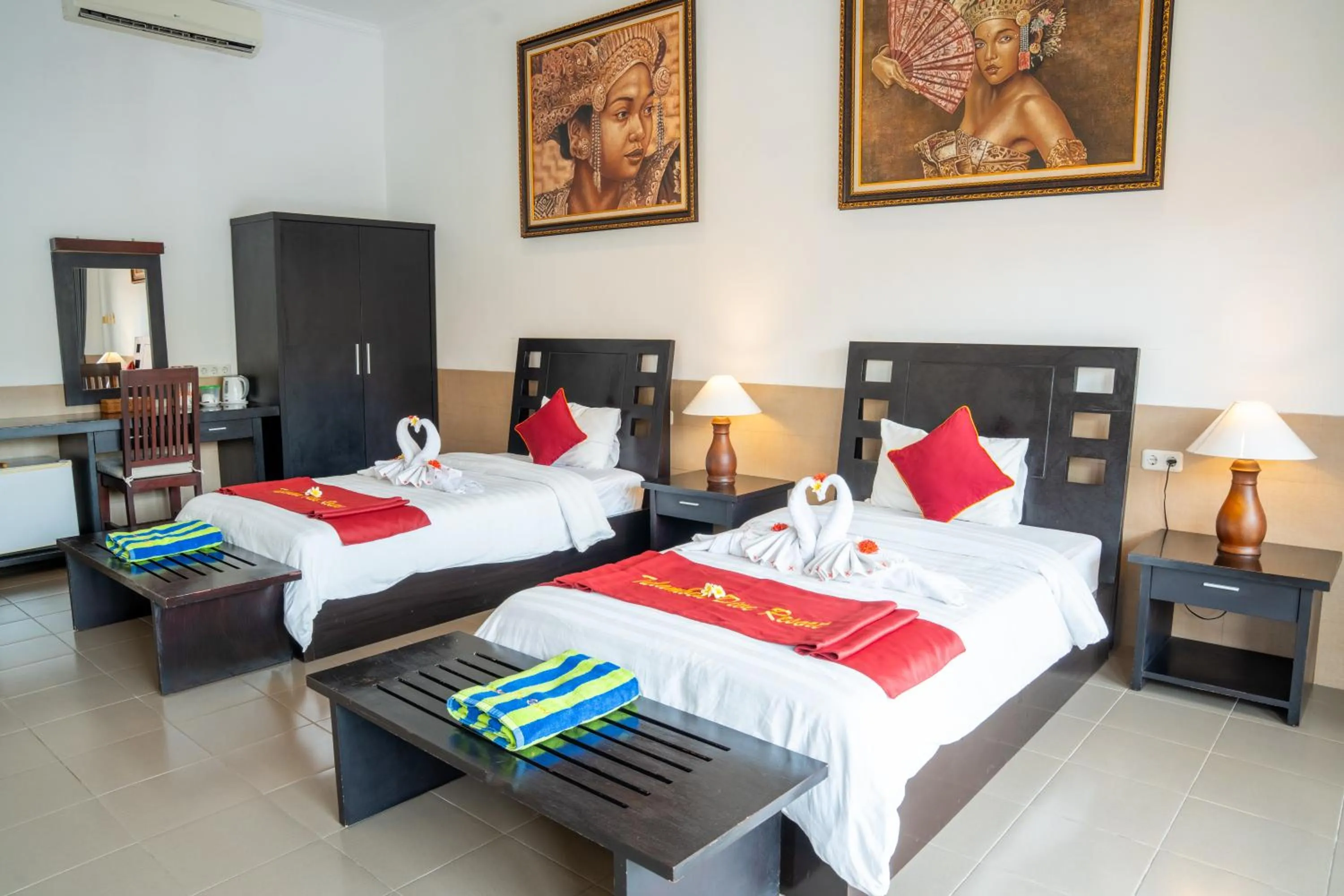 Bed in Tulamben Dive Resort