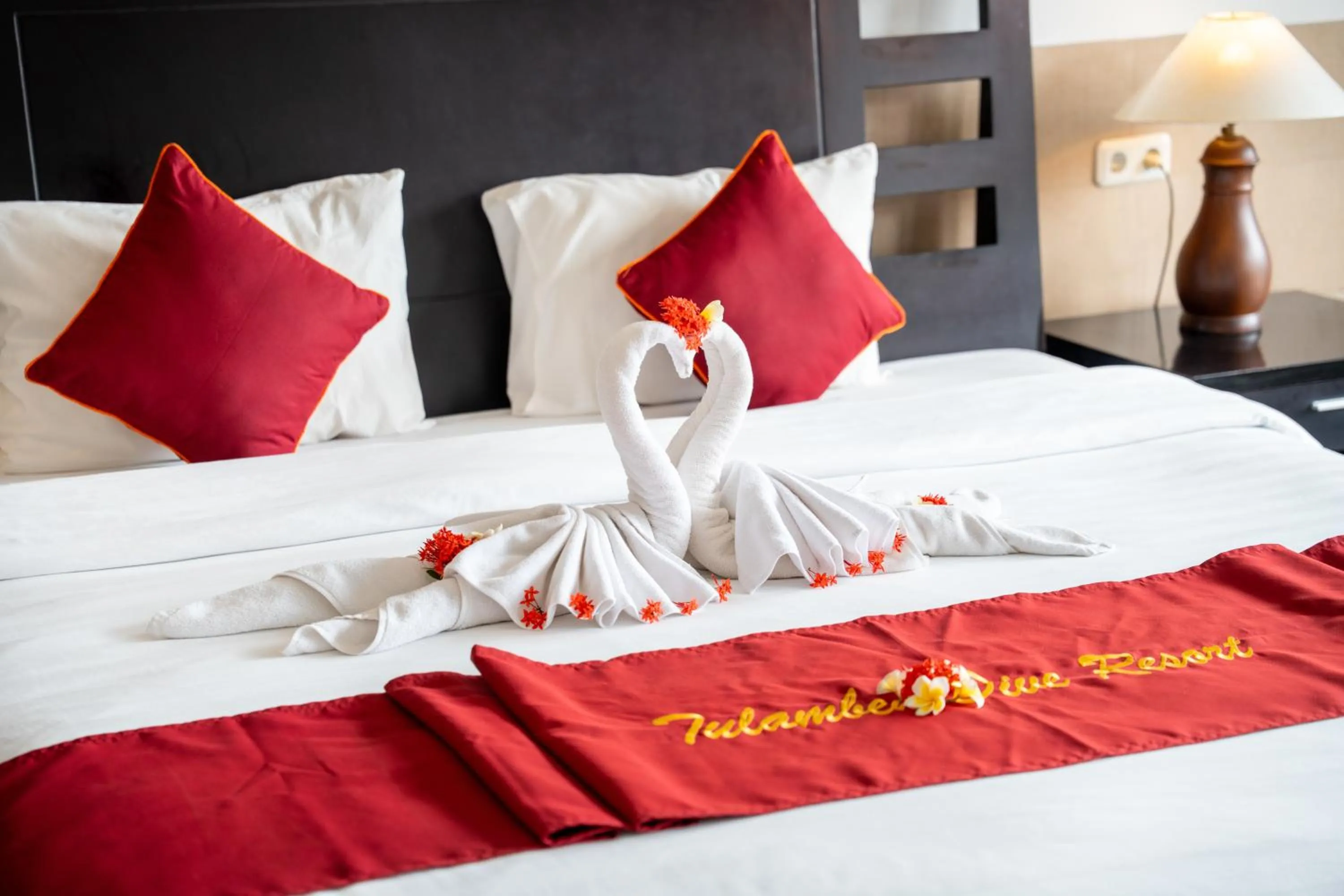 Bed in Tulamben Dive Resort