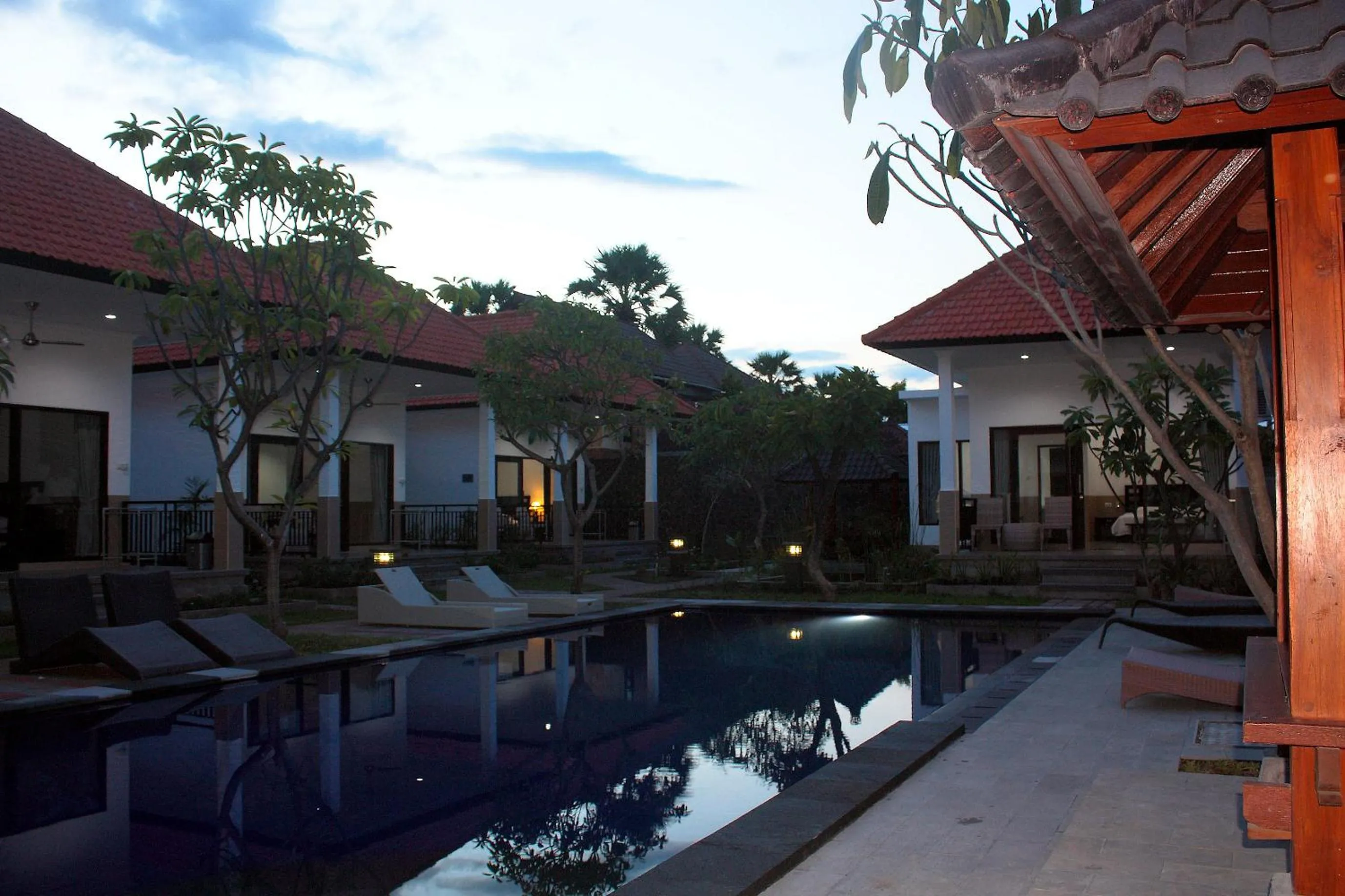 Garden view in Tulamben Dive Resort