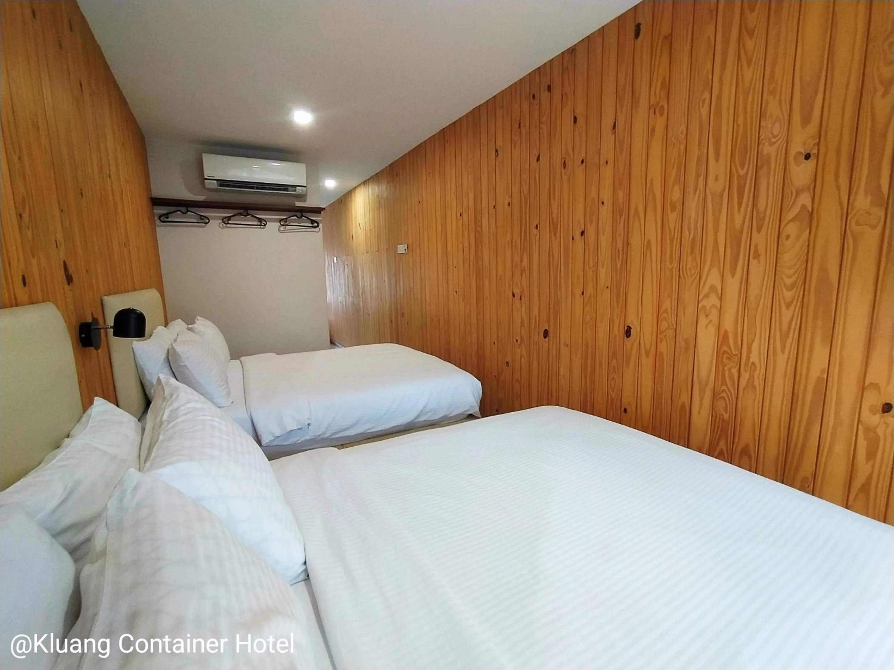 Bed in Kluang Container Swimming Pool Hotel