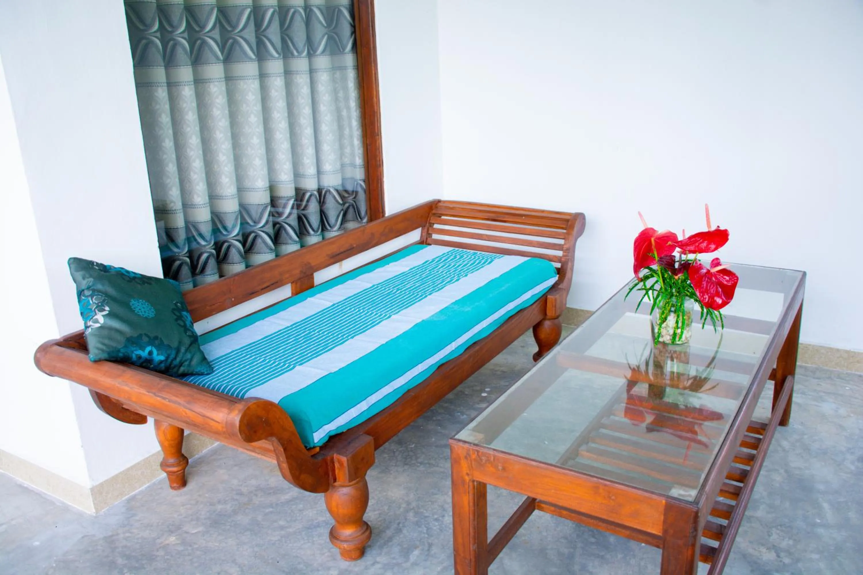 Seating area in Turtle Paradise