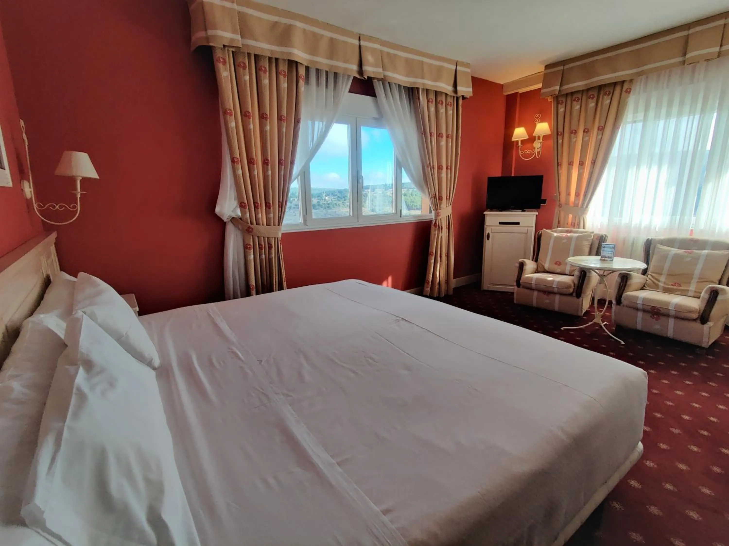 Bed in Hotel Leonor Mirón