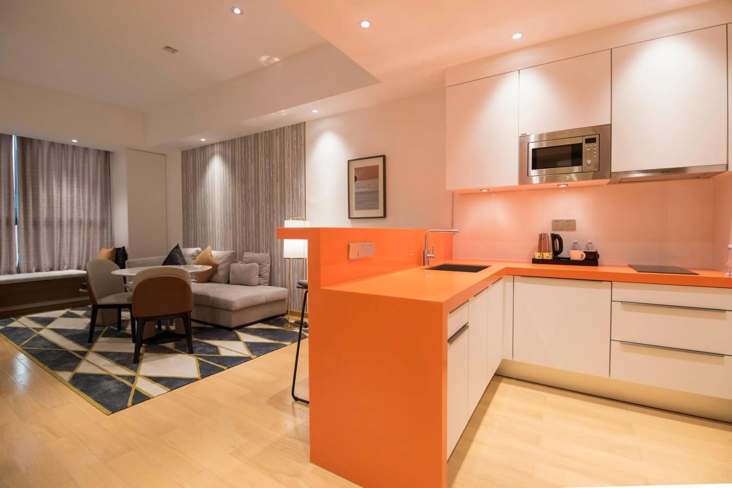 Living room in The Clouds Apartment