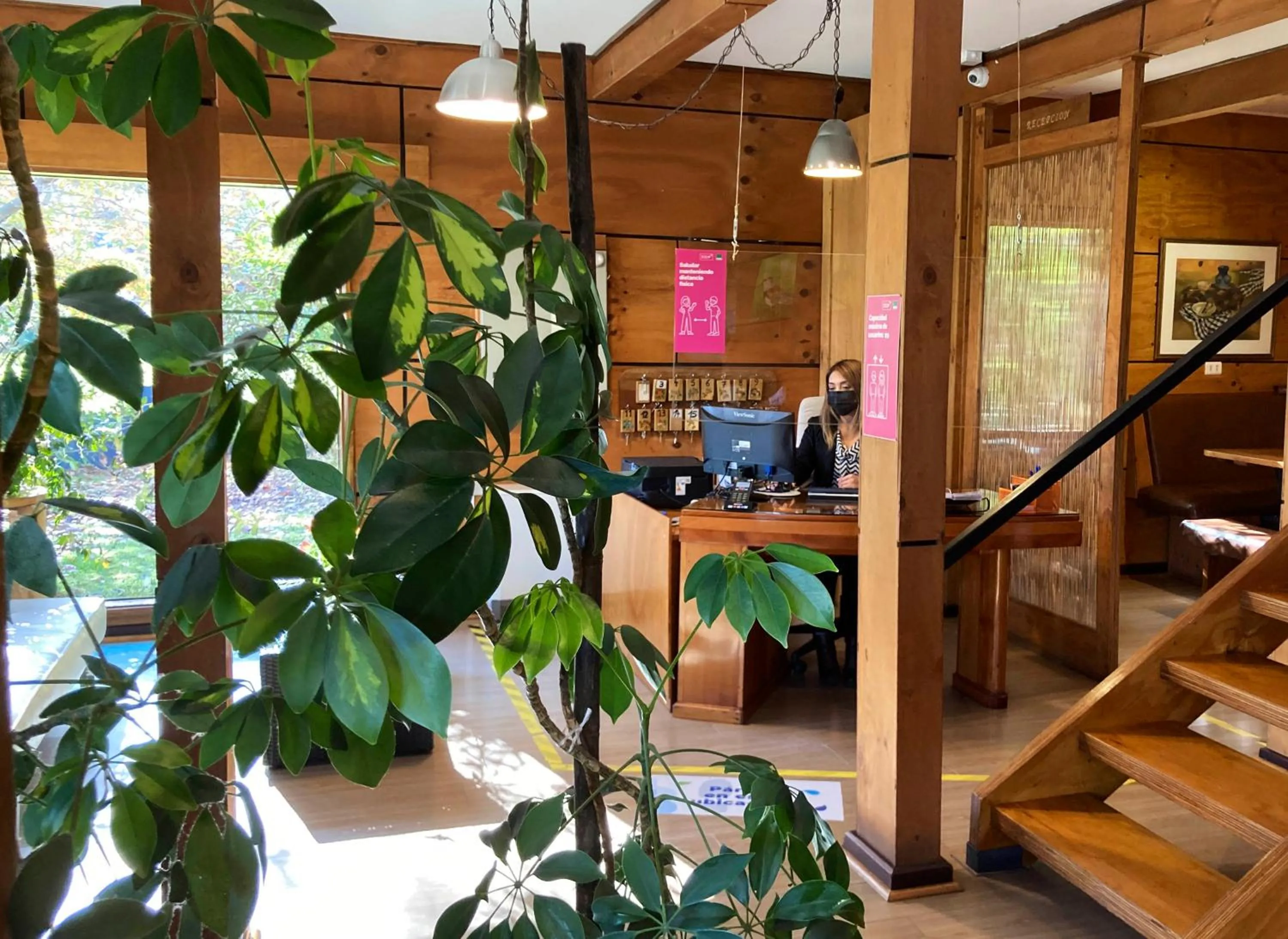 Lobby or reception in Hotel Truyaca