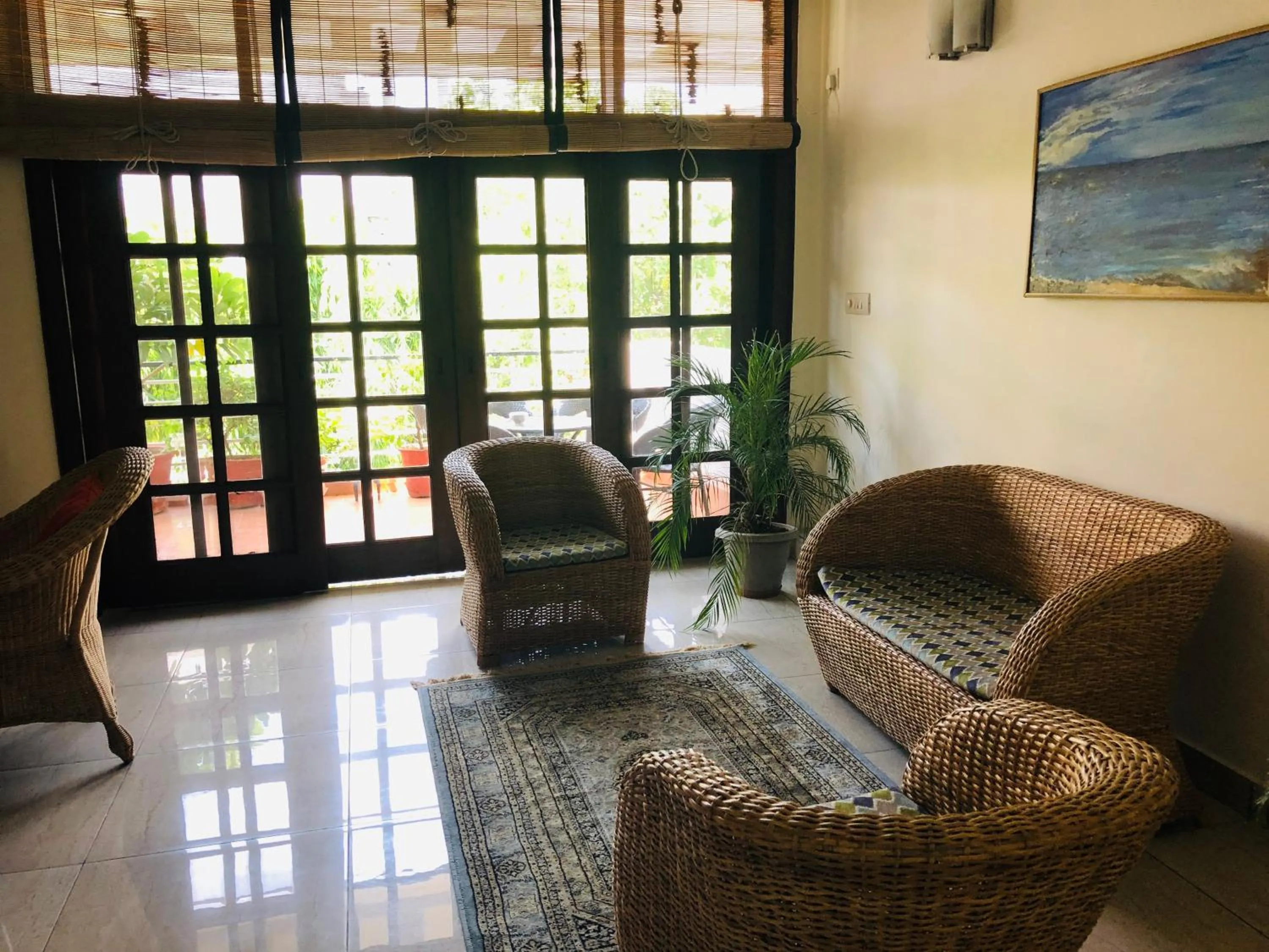Seating area in The Neem