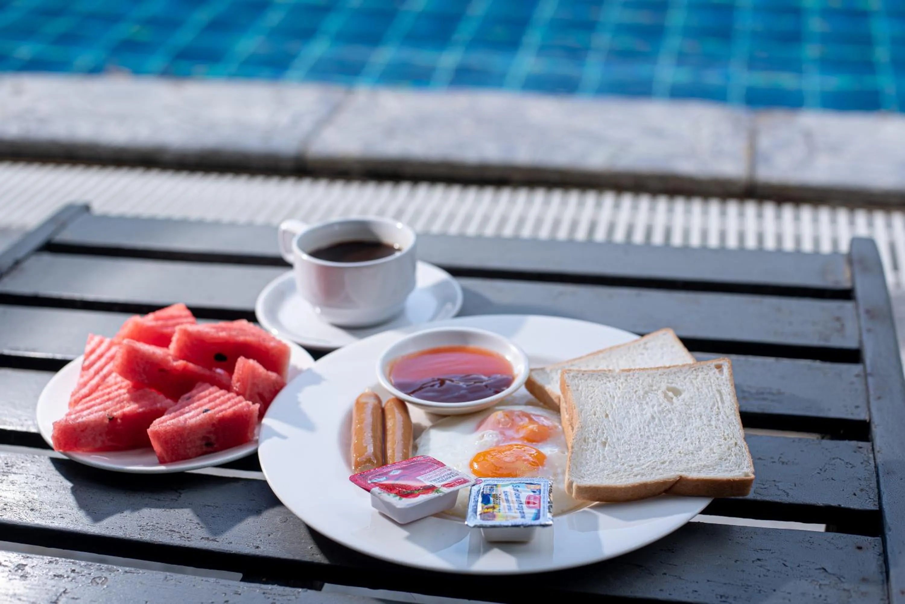 Breakfast in Muntra Garden Resort