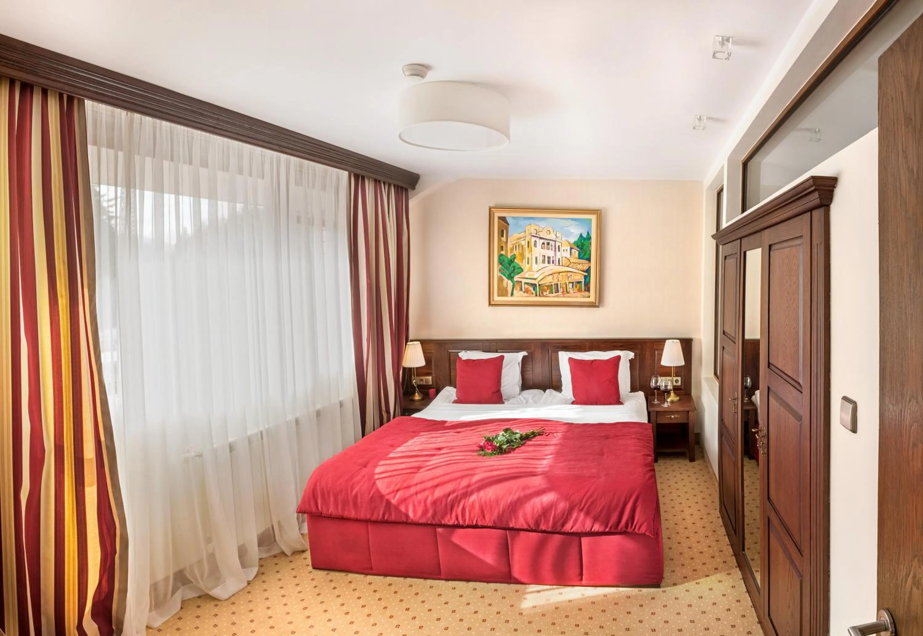 Bed in Hotel Yastrebets Wellness & Spa