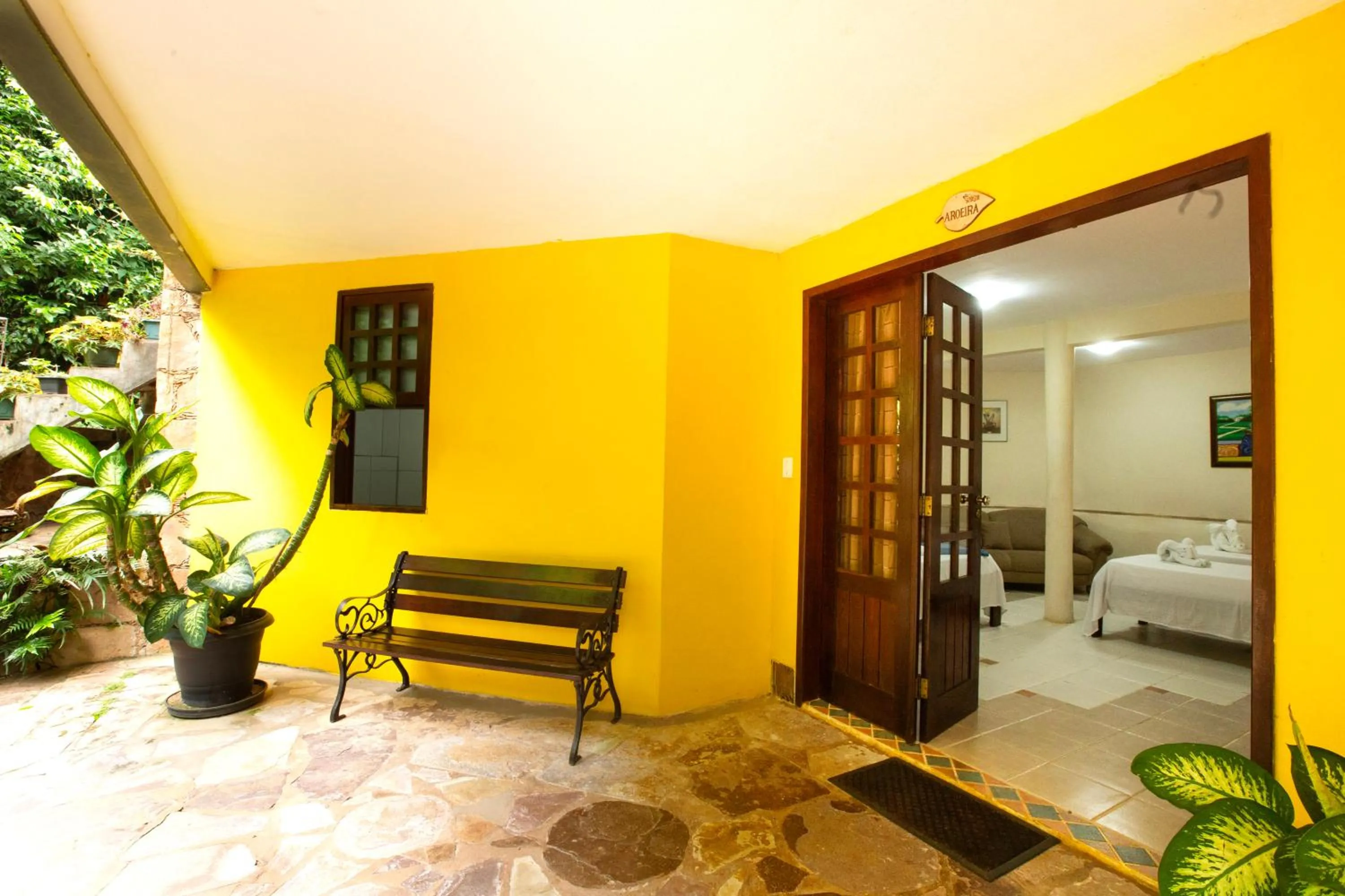 Bed in Pousada Canto No Bosque