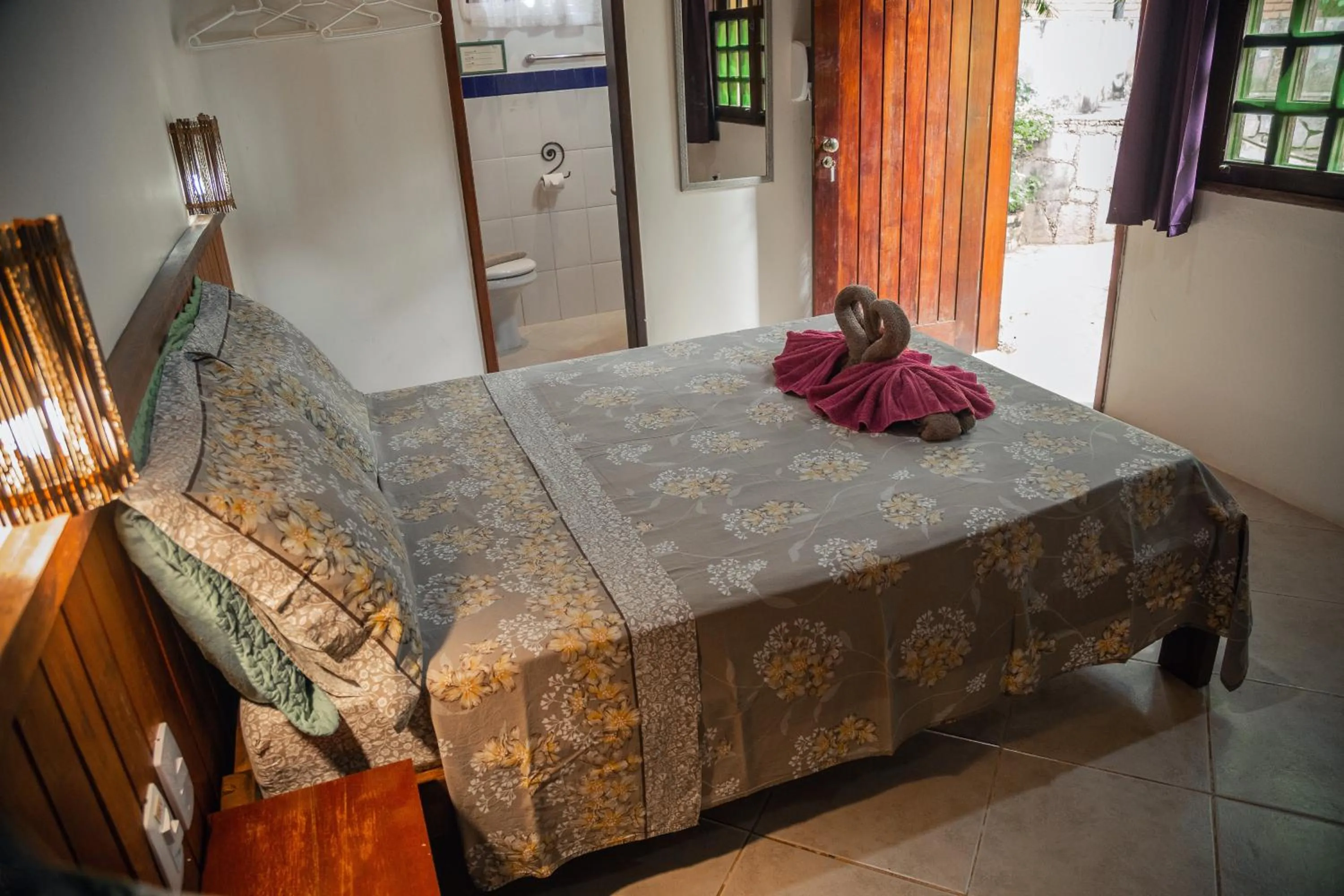 Bed in Pousada Canto No Bosque