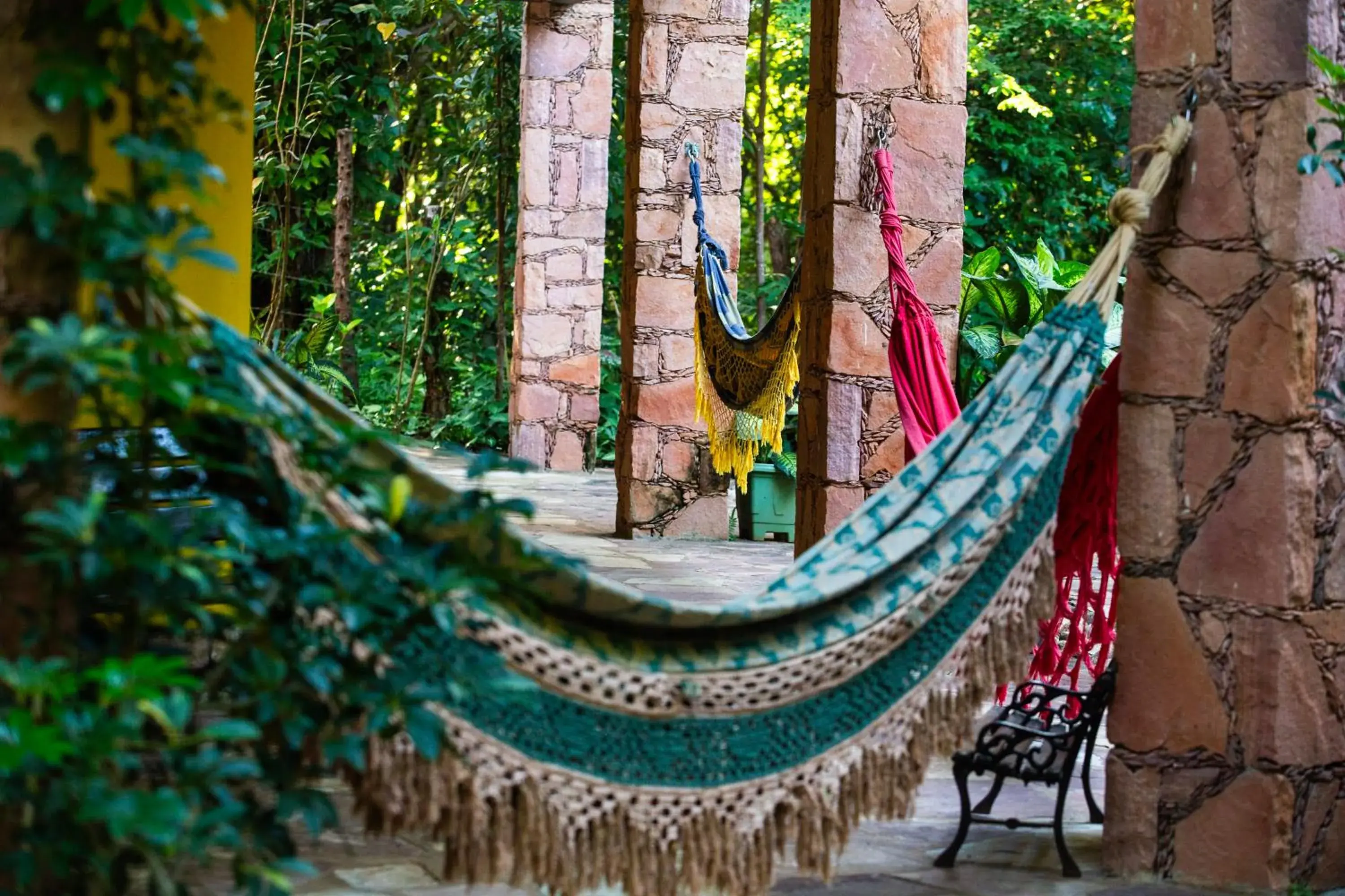 Quadruple Room with Terrace in Pousada Canto No Bosque Quadruple Room with Terrace in Pousada Canto No Bosque