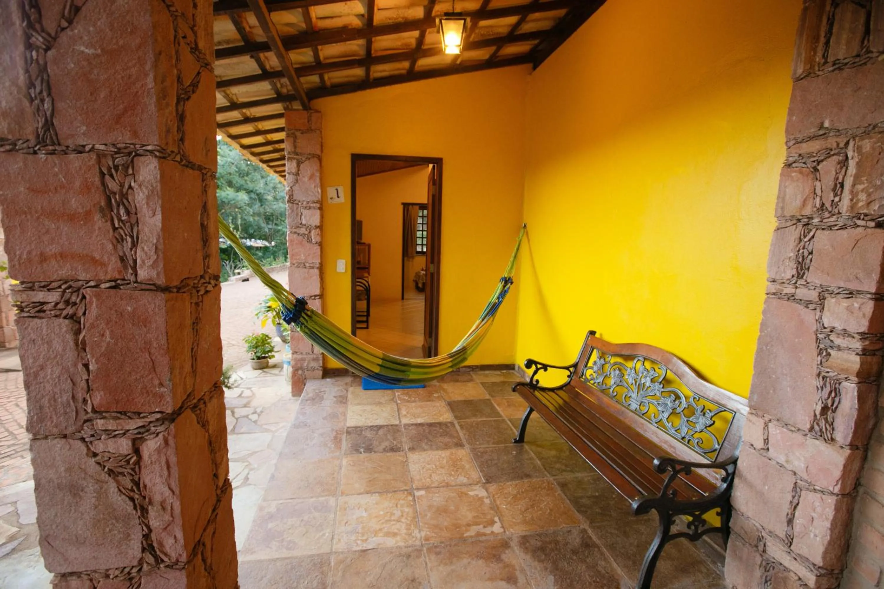 Patio in Pousada Canto No Bosque