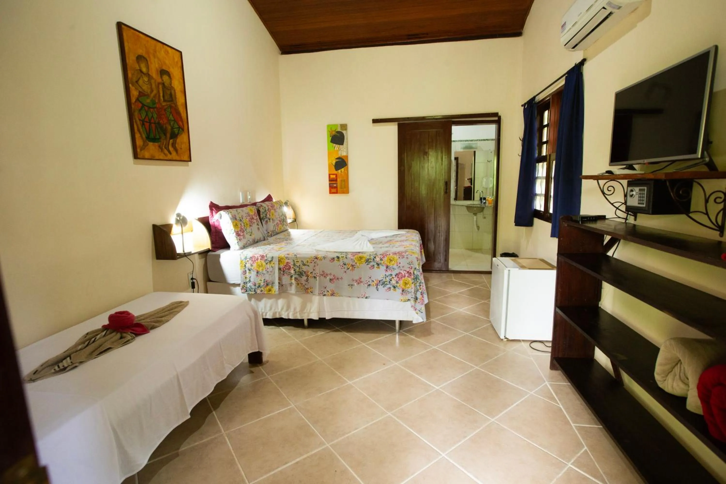 Bed in Pousada Canto No Bosque