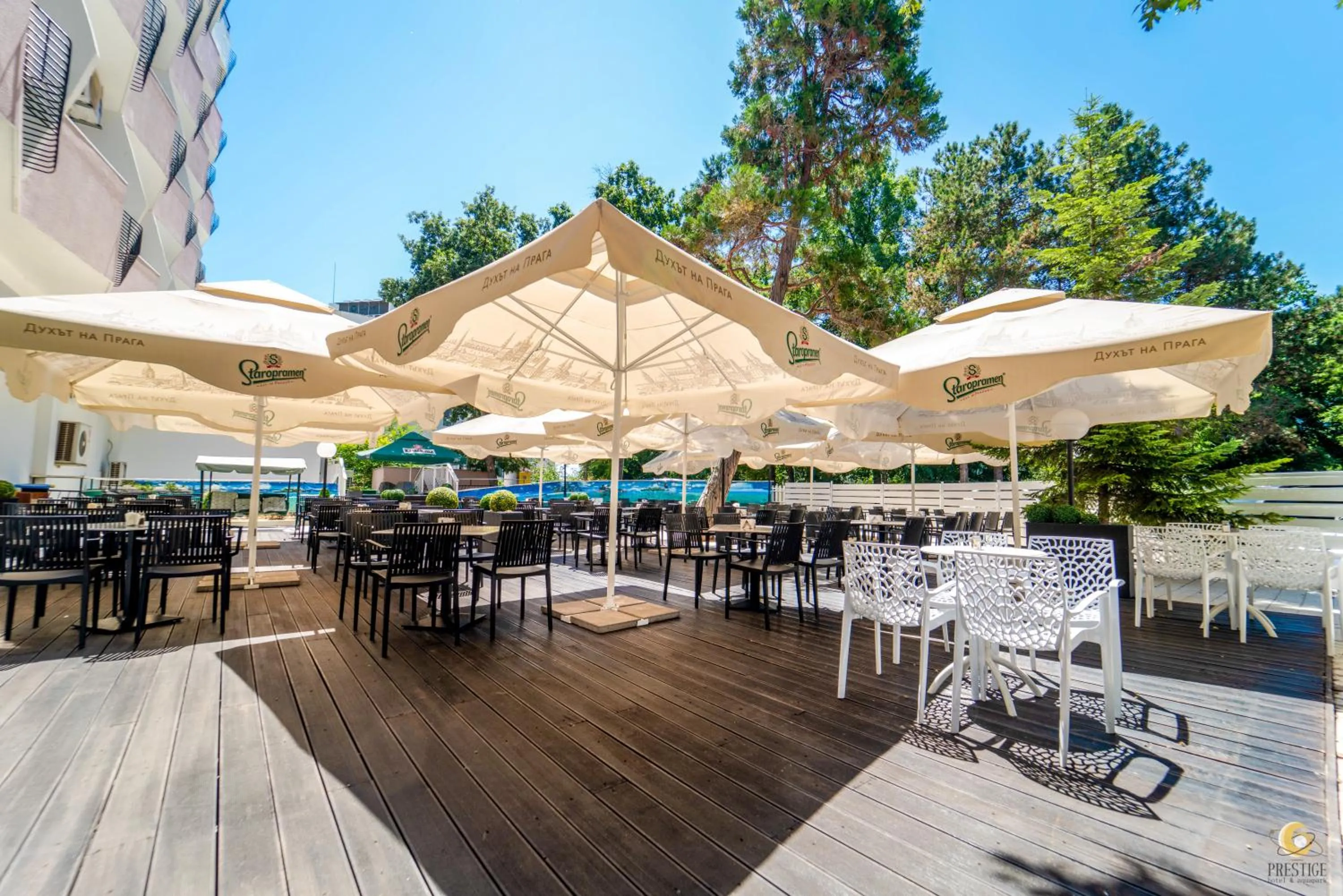 Patio in Prestige Deluxe Hotel Aquapark Club - All inclusive