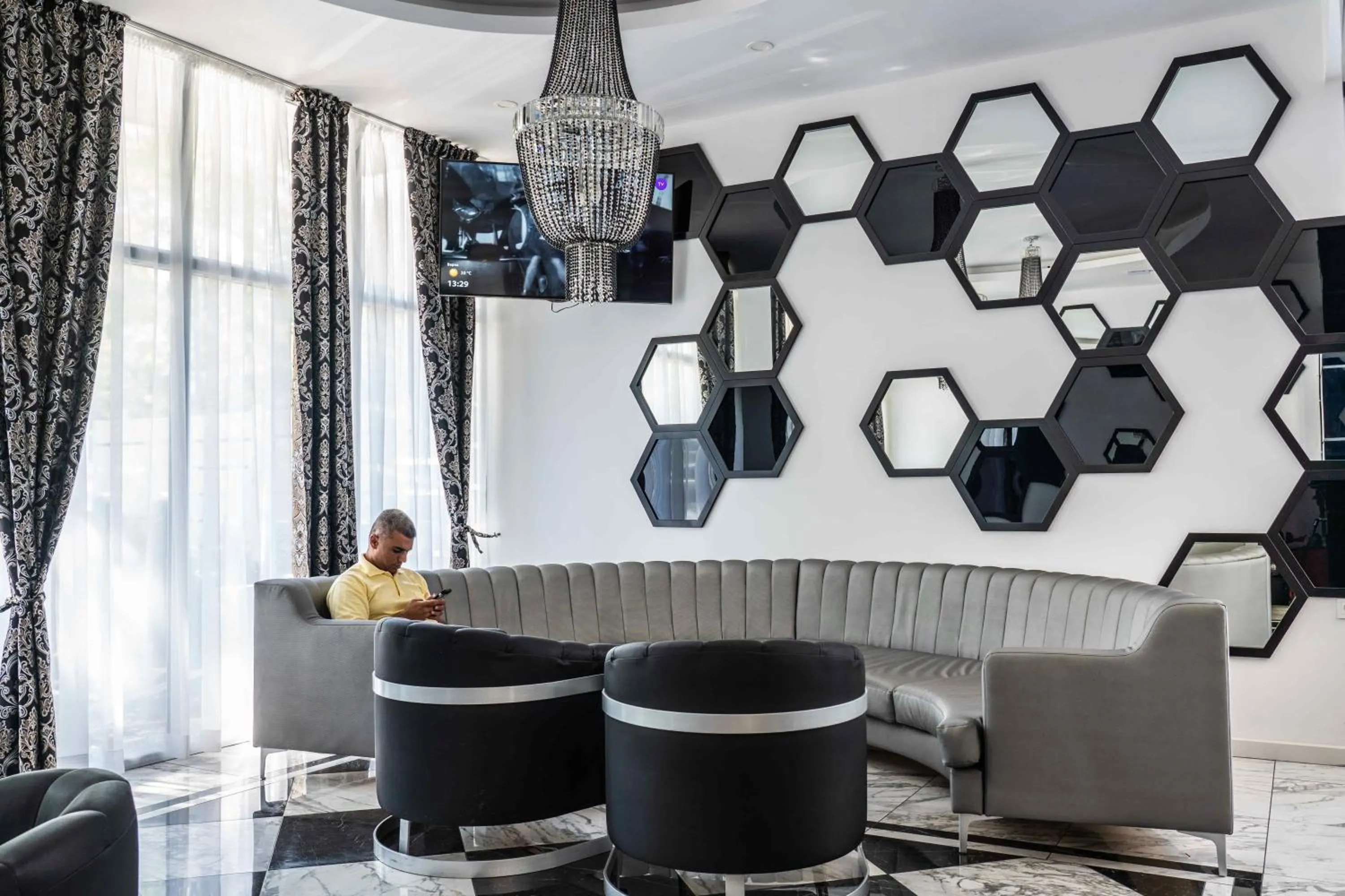 Communal lounge/ TV room in Prestige Deluxe Hotel Aquapark Club - All inclusive