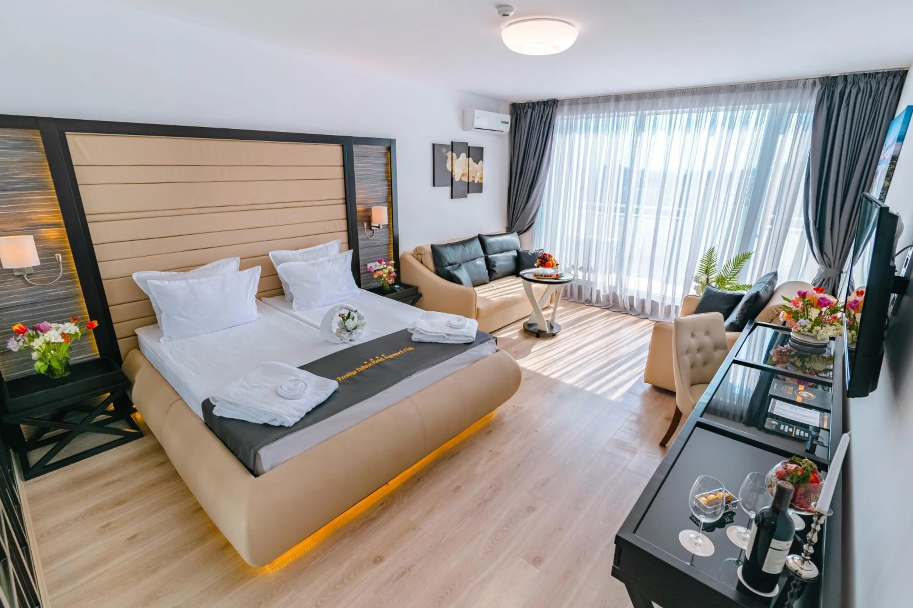 Bed in Prestige Deluxe Hotel Aquapark Club - All inclusive