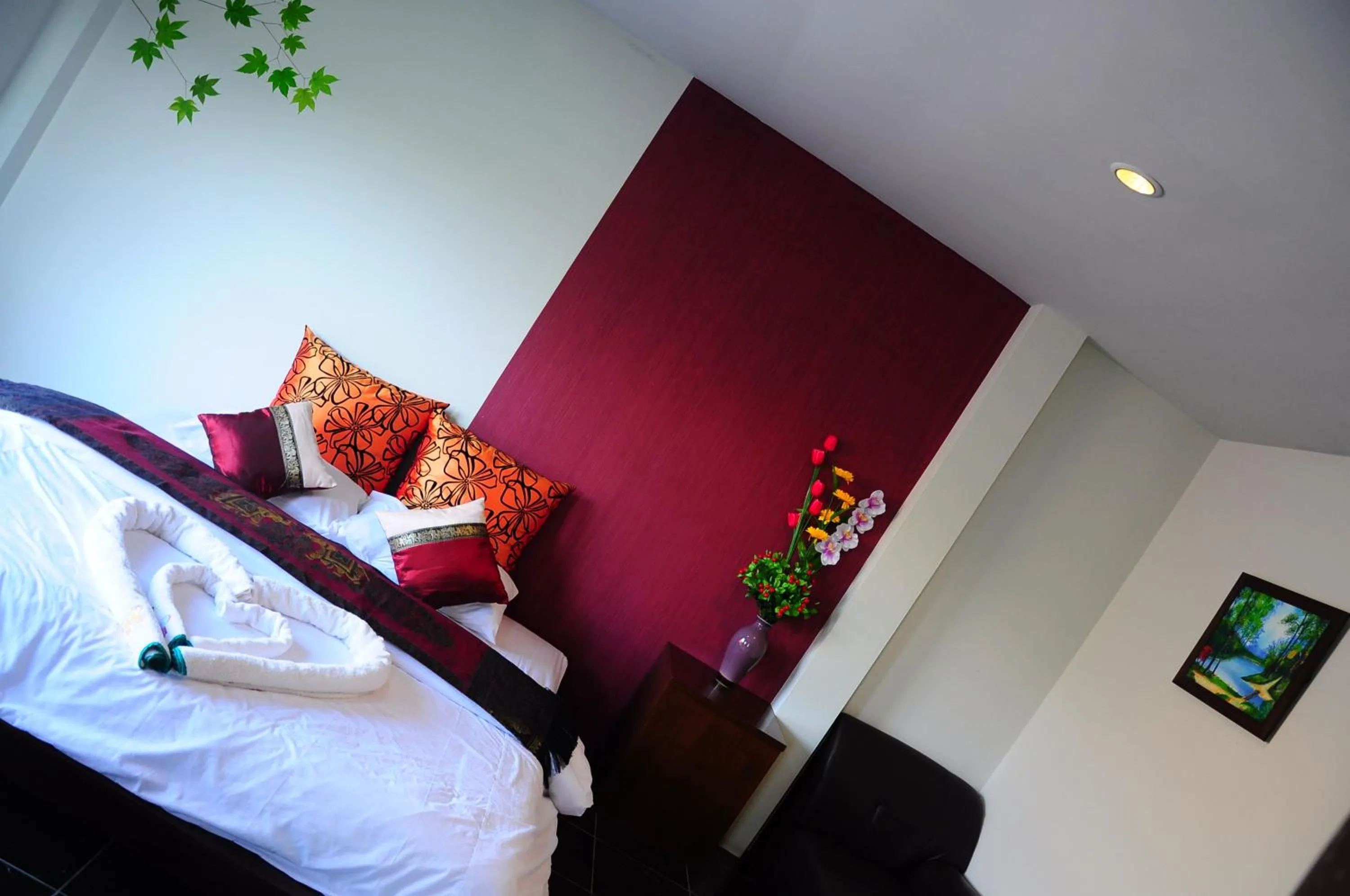 Bed in Phumimalee Nature View Resort