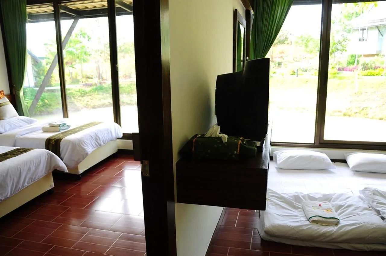 Bed in Phumimalee Nature View Resort