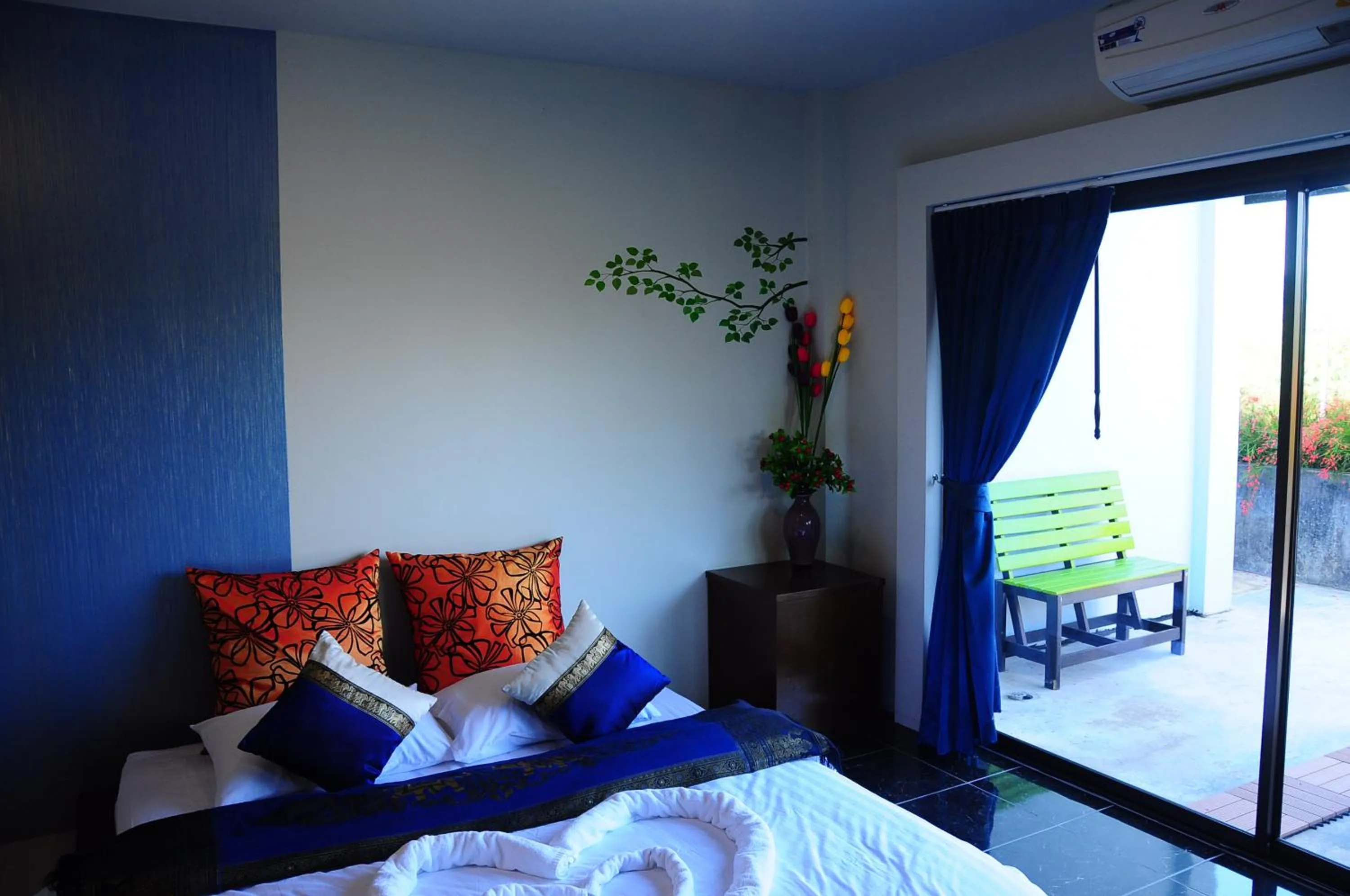 Bed in Phumimalee Nature View Resort