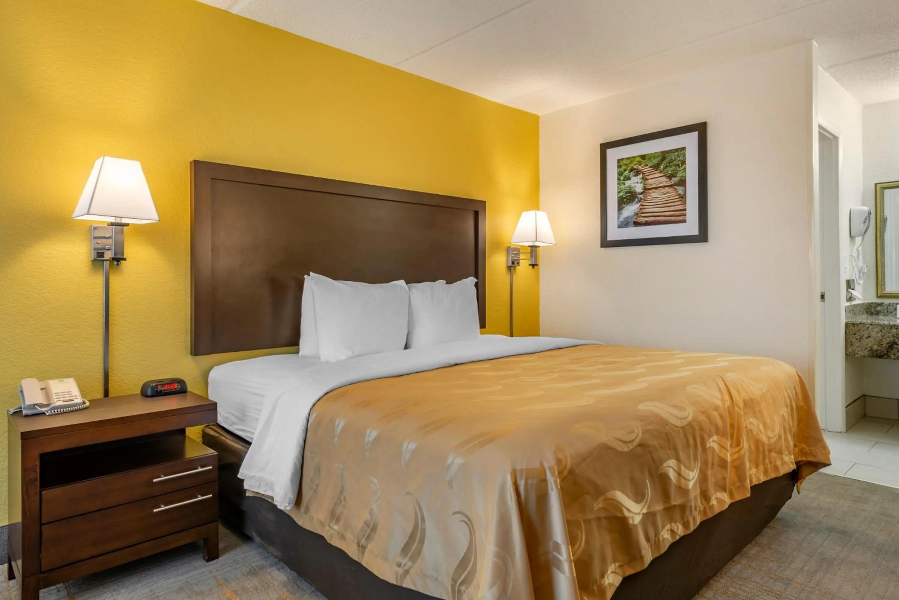 Bed in Quality Inn and Suites Palatka Riverfront
