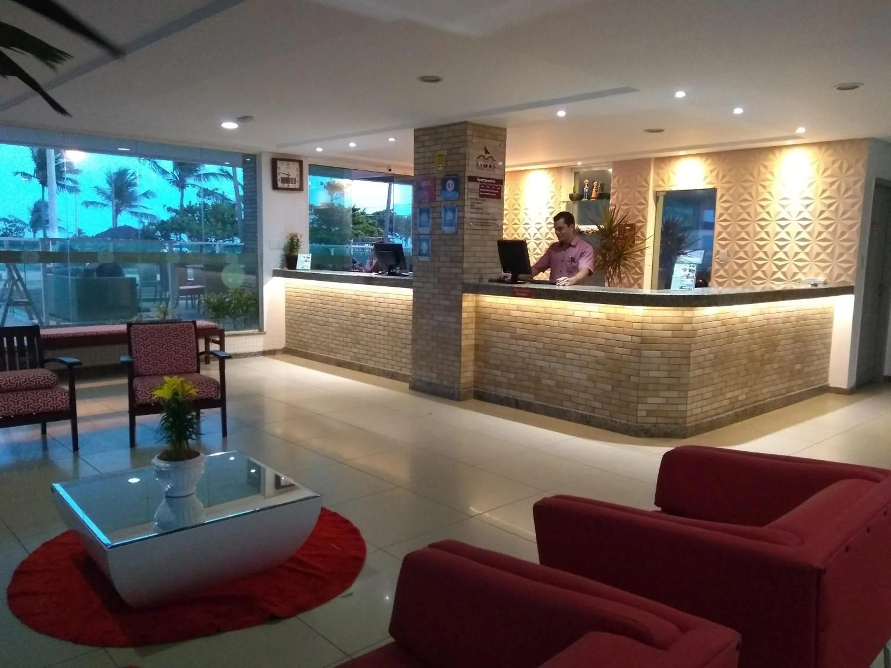 Lobby or reception in Simas Praia Hotel