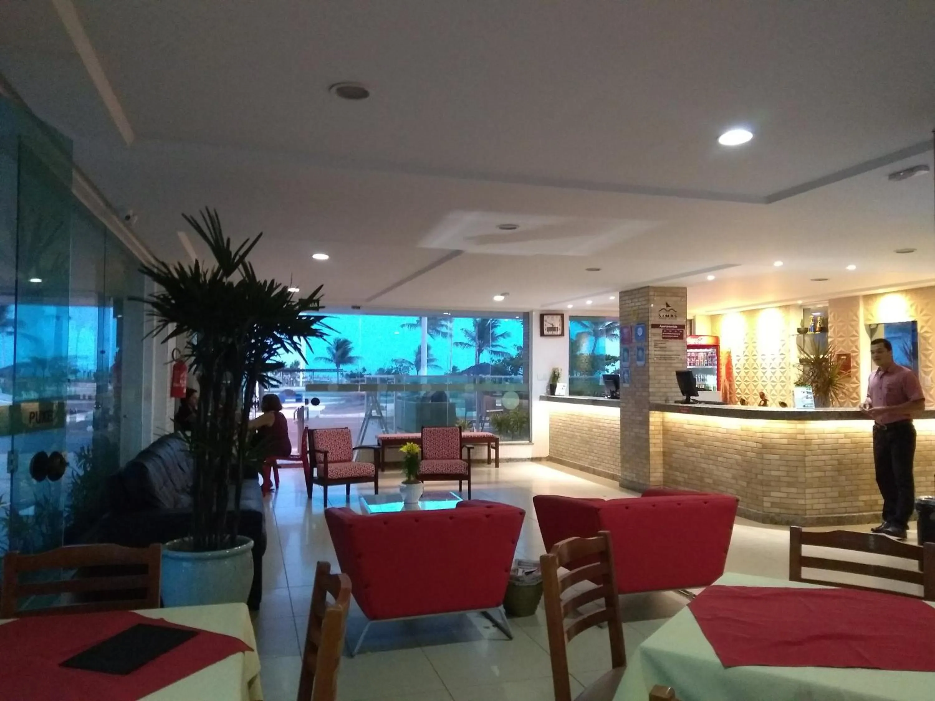 Lobby or reception in Simas Praia Hotel
