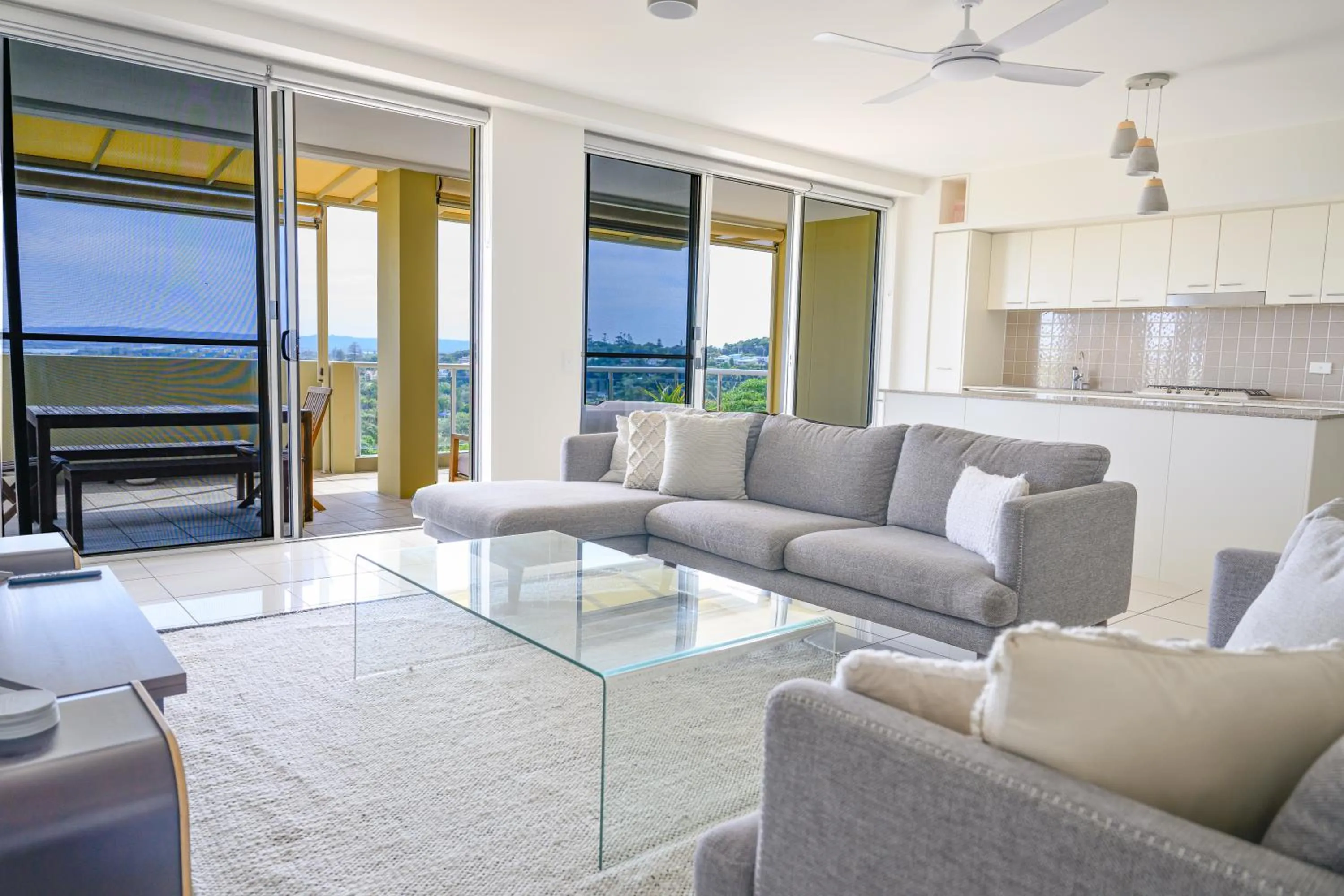 Living room in Grandview Apartments