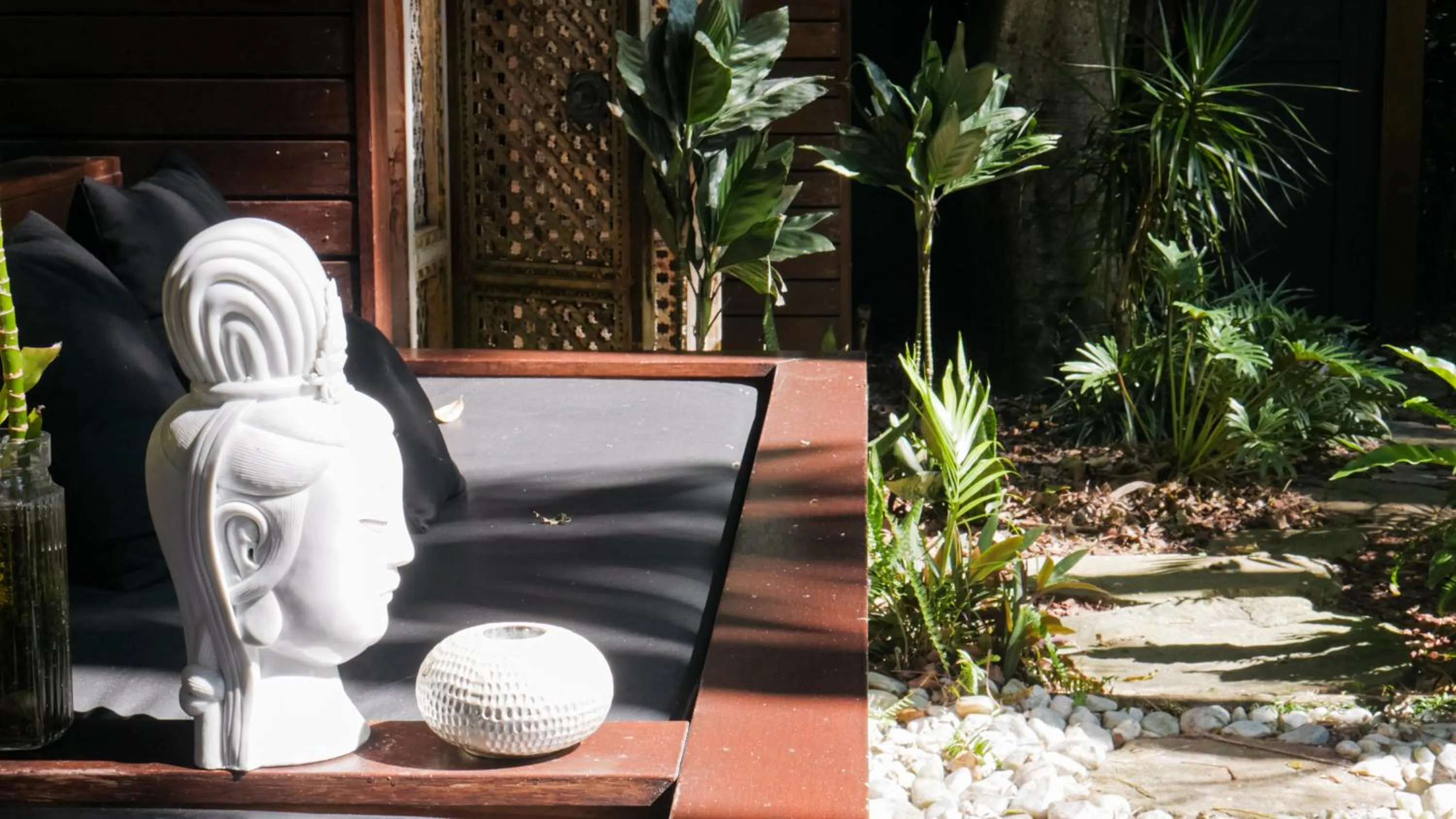 Seating area in Shambhala @ Byron