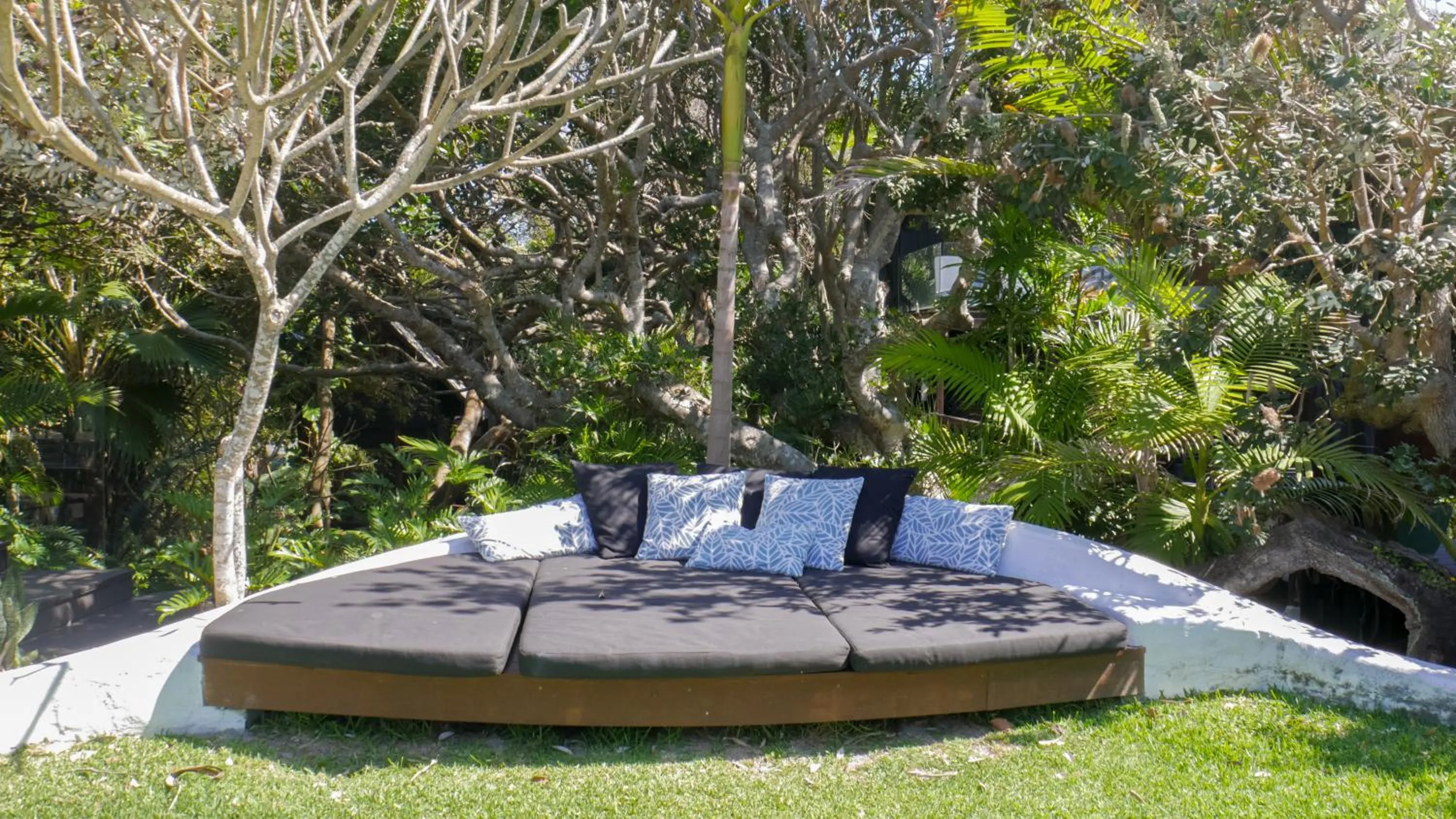 Seating area in Shambhala @ Byron